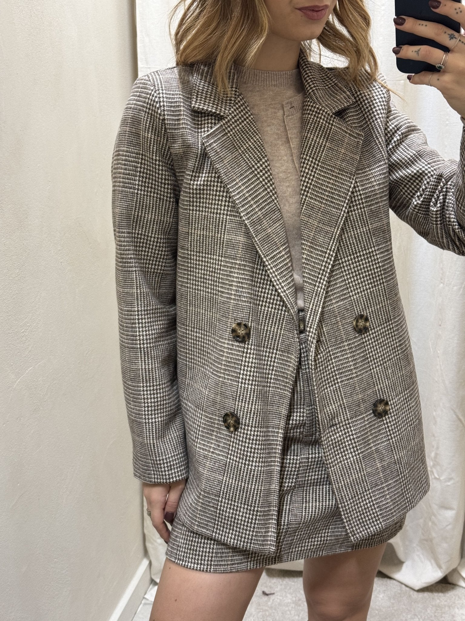 Giacca doppiopetto principe di Galles MyD - GiuGiò | Shop online