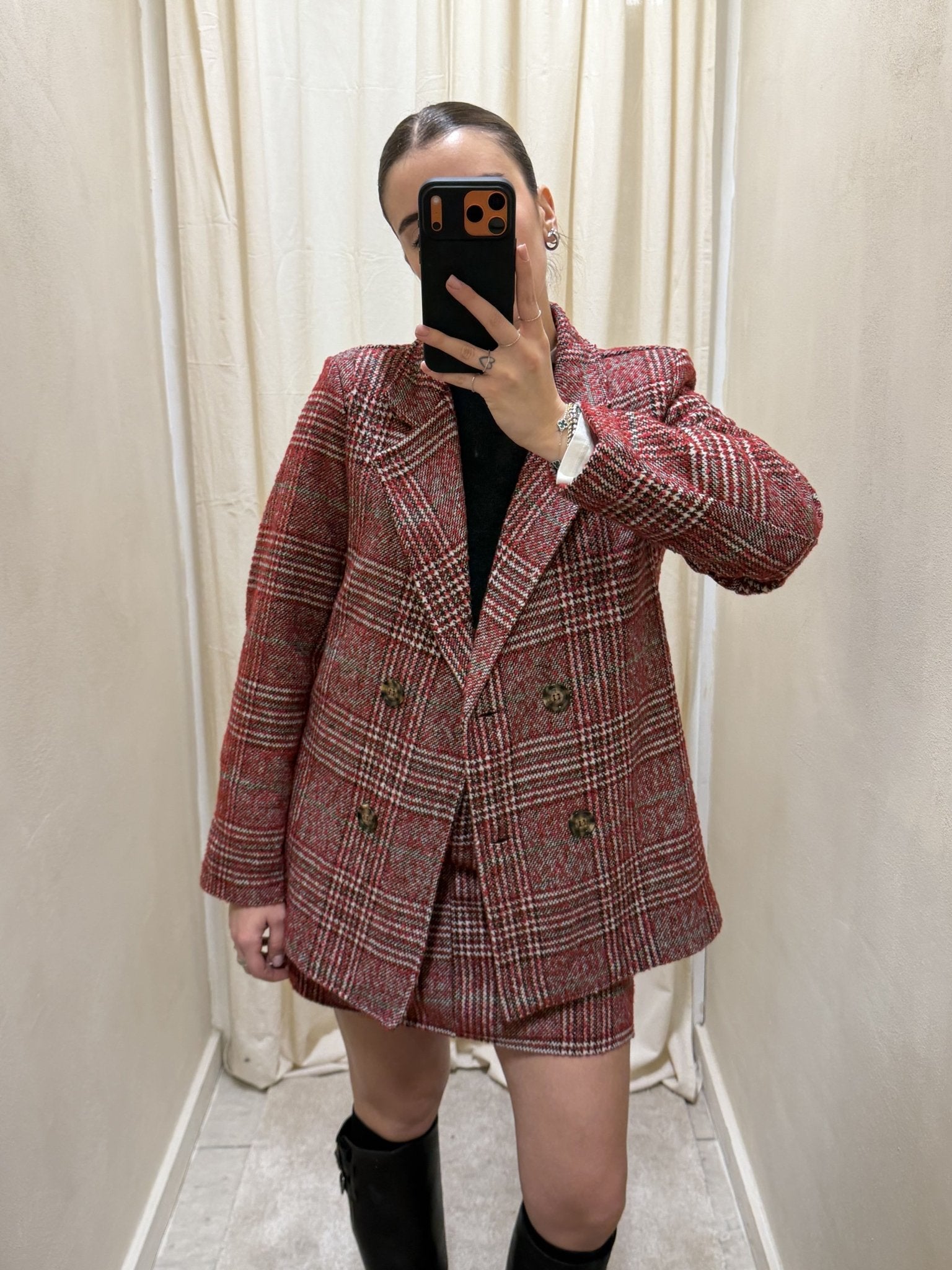 Giacca doppiopetto quadri MyD - GiuGiò | Shop online