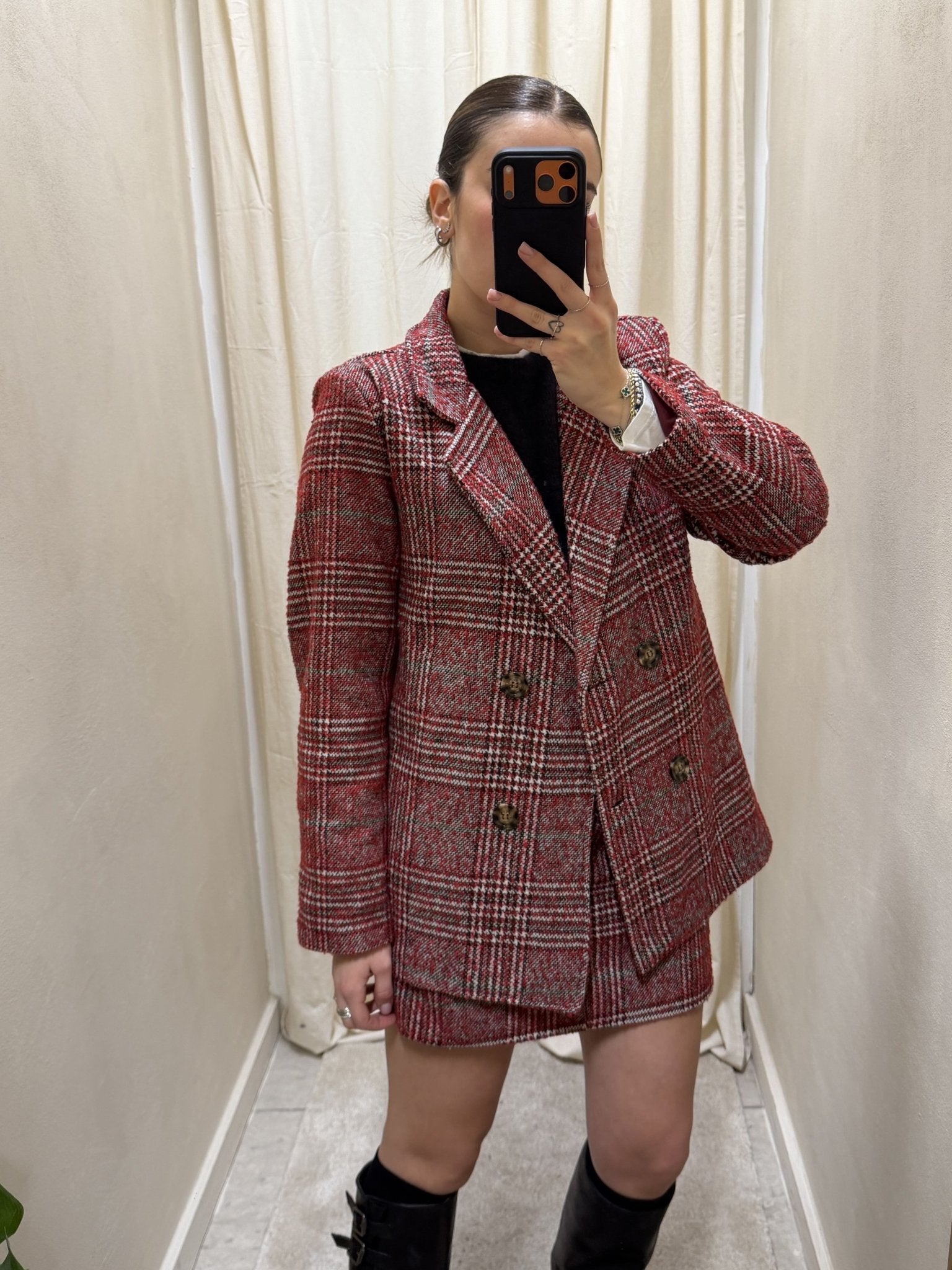 Giacca doppiopetto quadri MyD - GiuGiò | Shop online