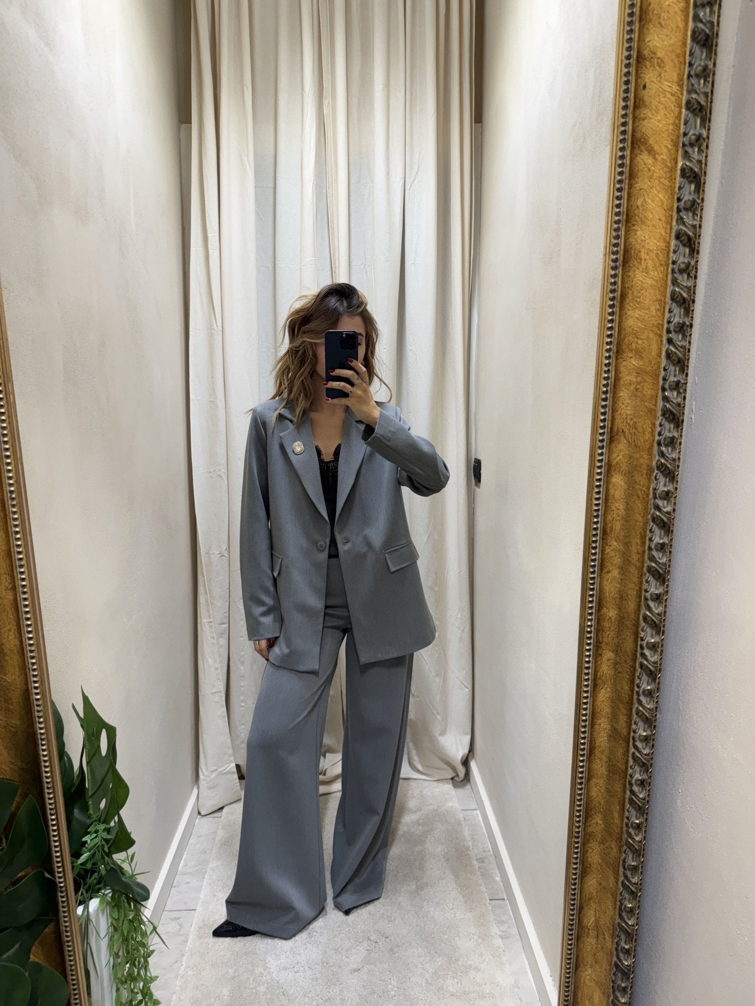 Giacca dritta con spilla MyD - GiuGiò | Shop online