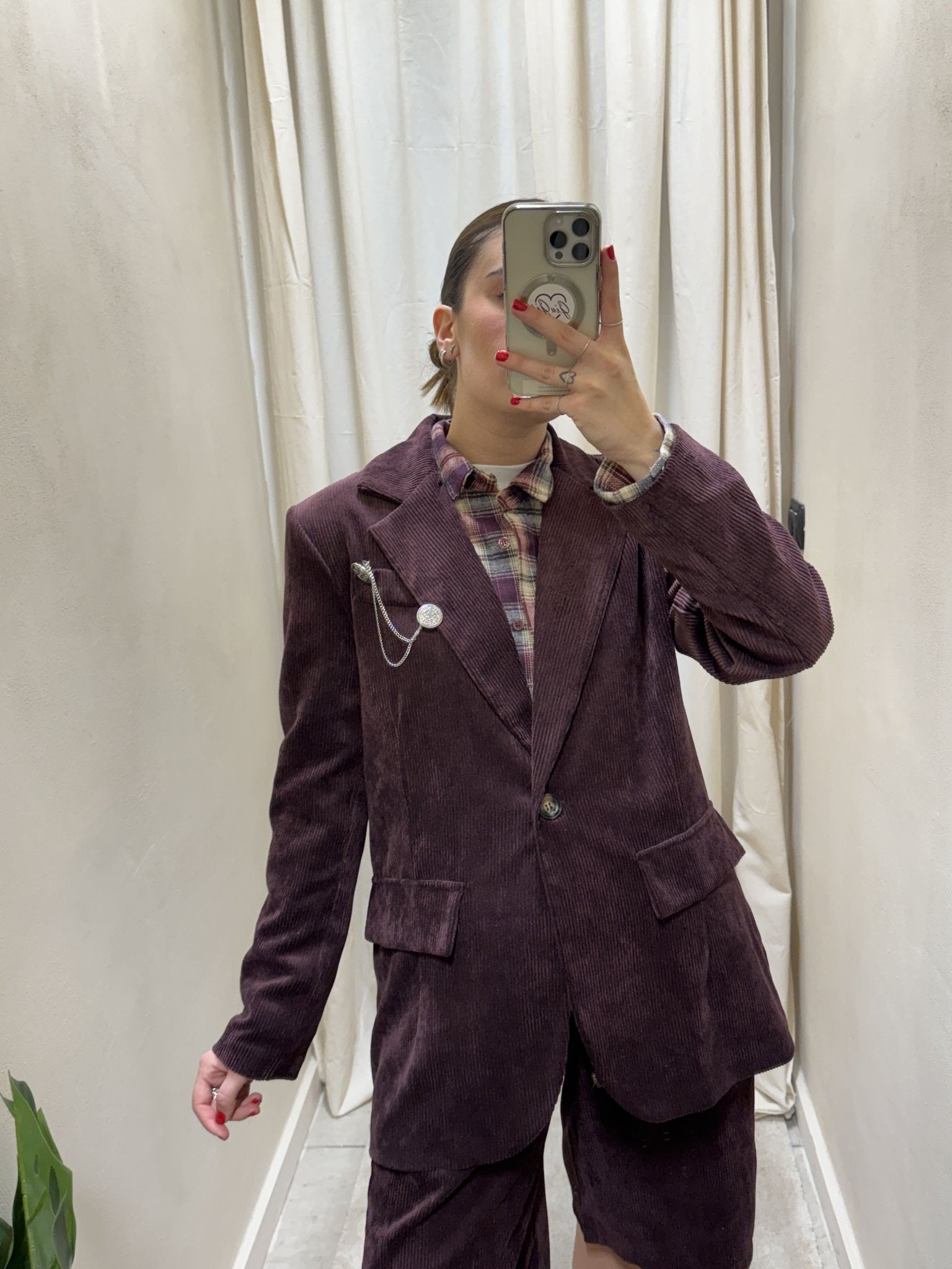 Giacca dritta in velluto a coste MyD - GiuGiò | Shop online