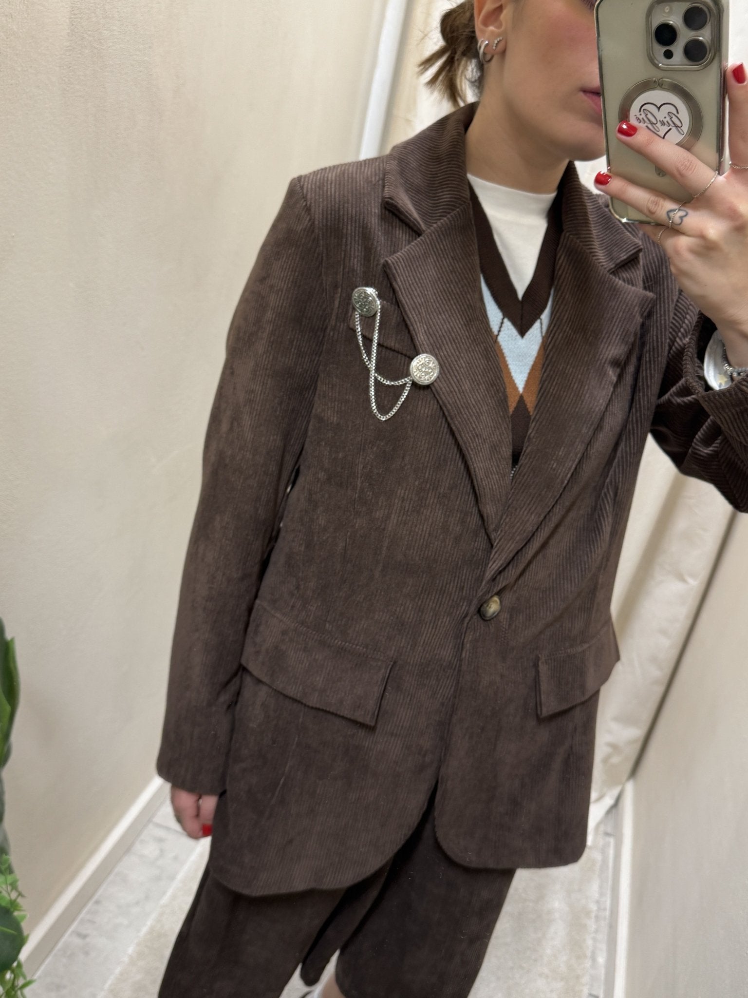 Giacca dritta in velluto a coste MyD - GiuGiò | Shop online