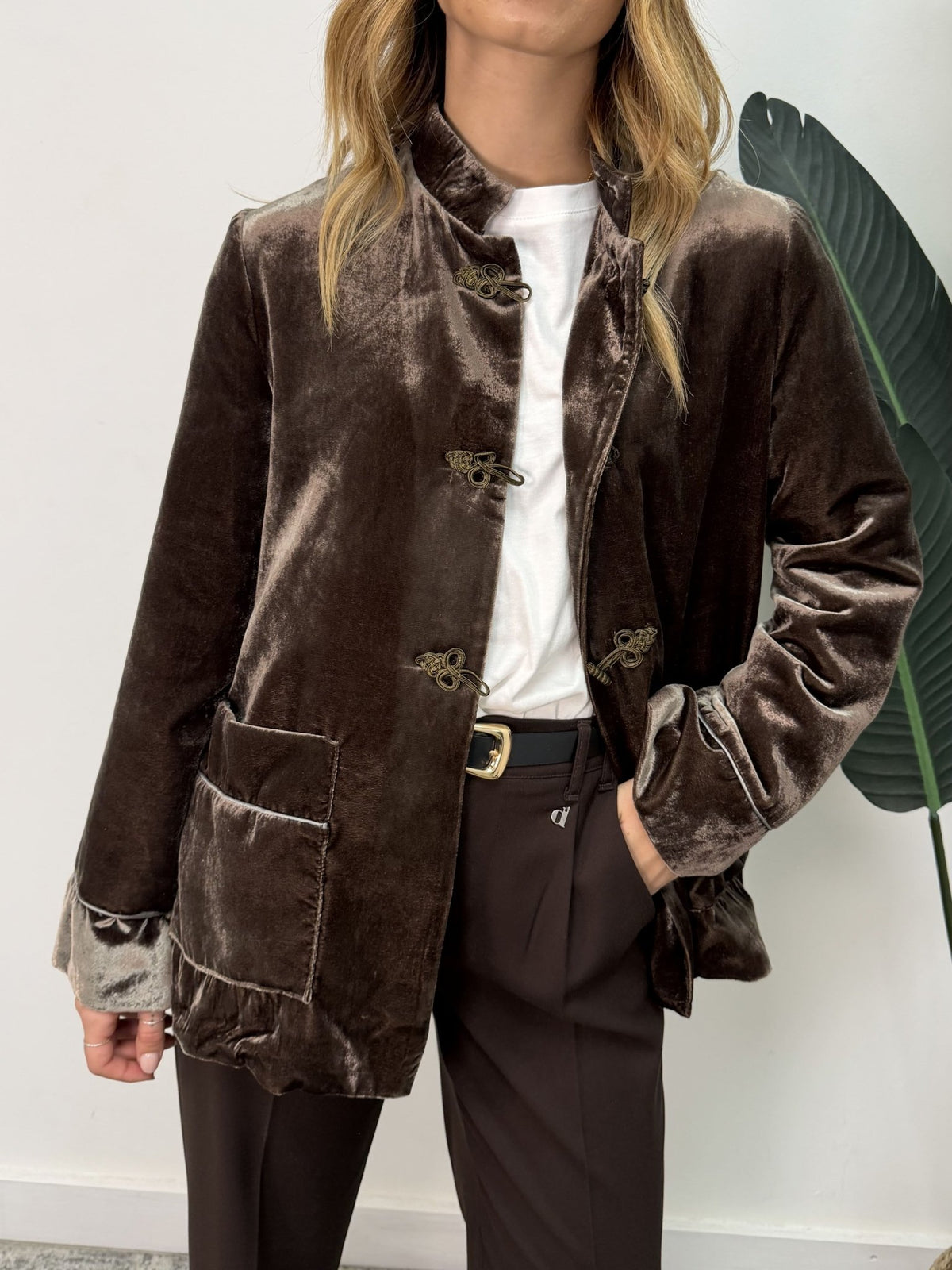 Giacca in ciniglia con alamari Dixie - GiuGiò | Shop online