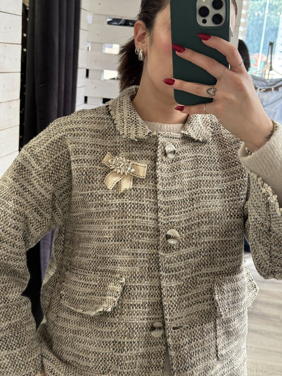 Giacca in tweed destrutturata Susy Mix - GiuGiò | Shop online