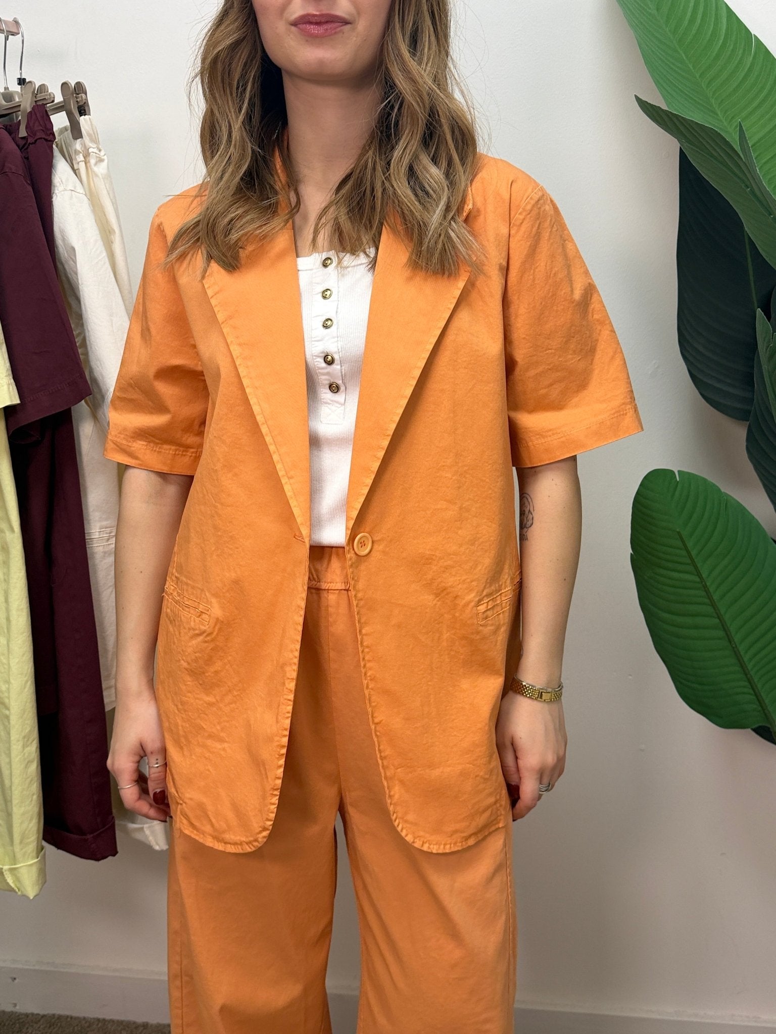 Giacca mezza manica in cotone MyD x GiuGió - GiuGiò | Shop online