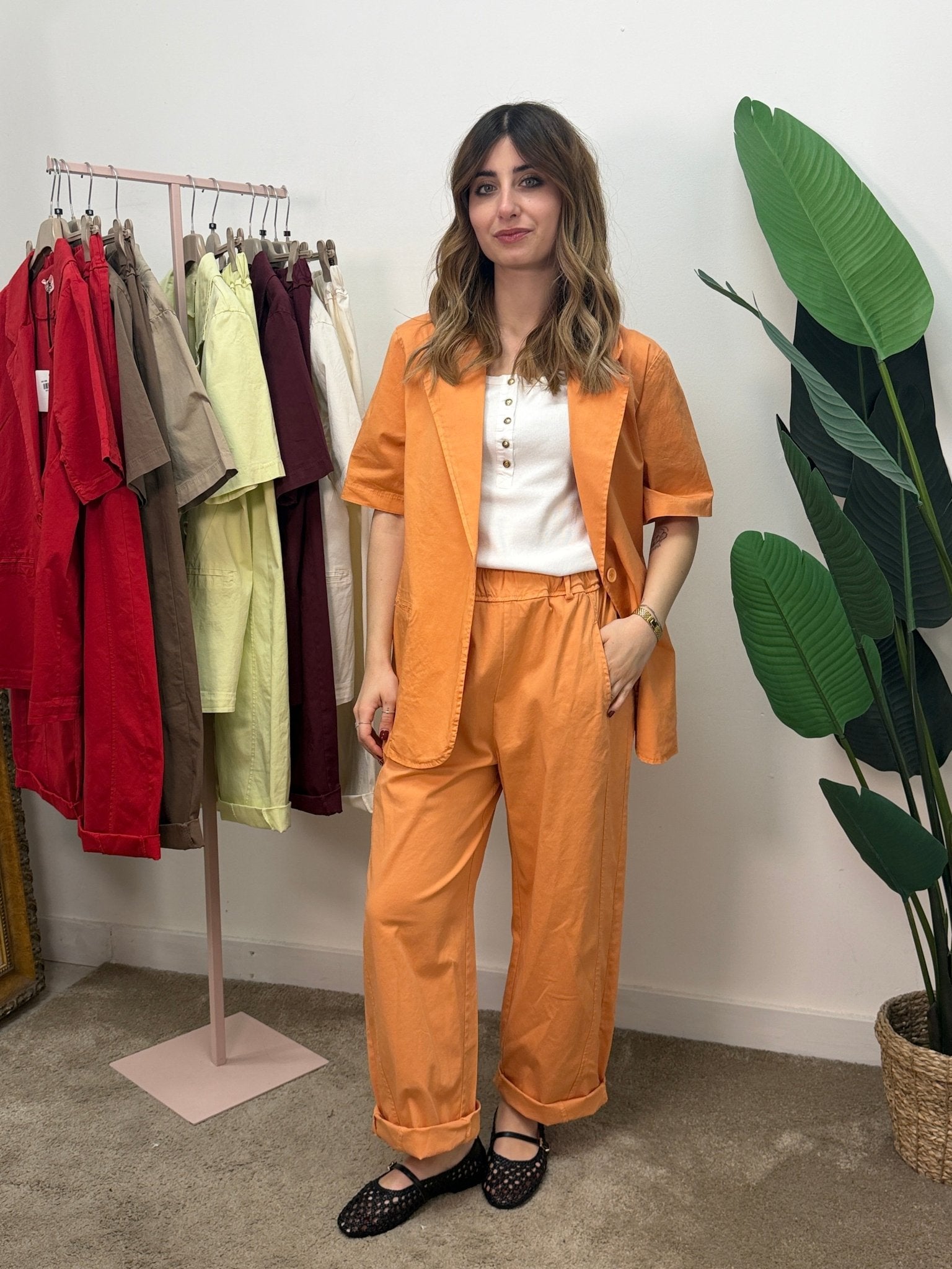 Giacca mezza manica in cotone MyD x GiuGió - GiuGiò | Shop online