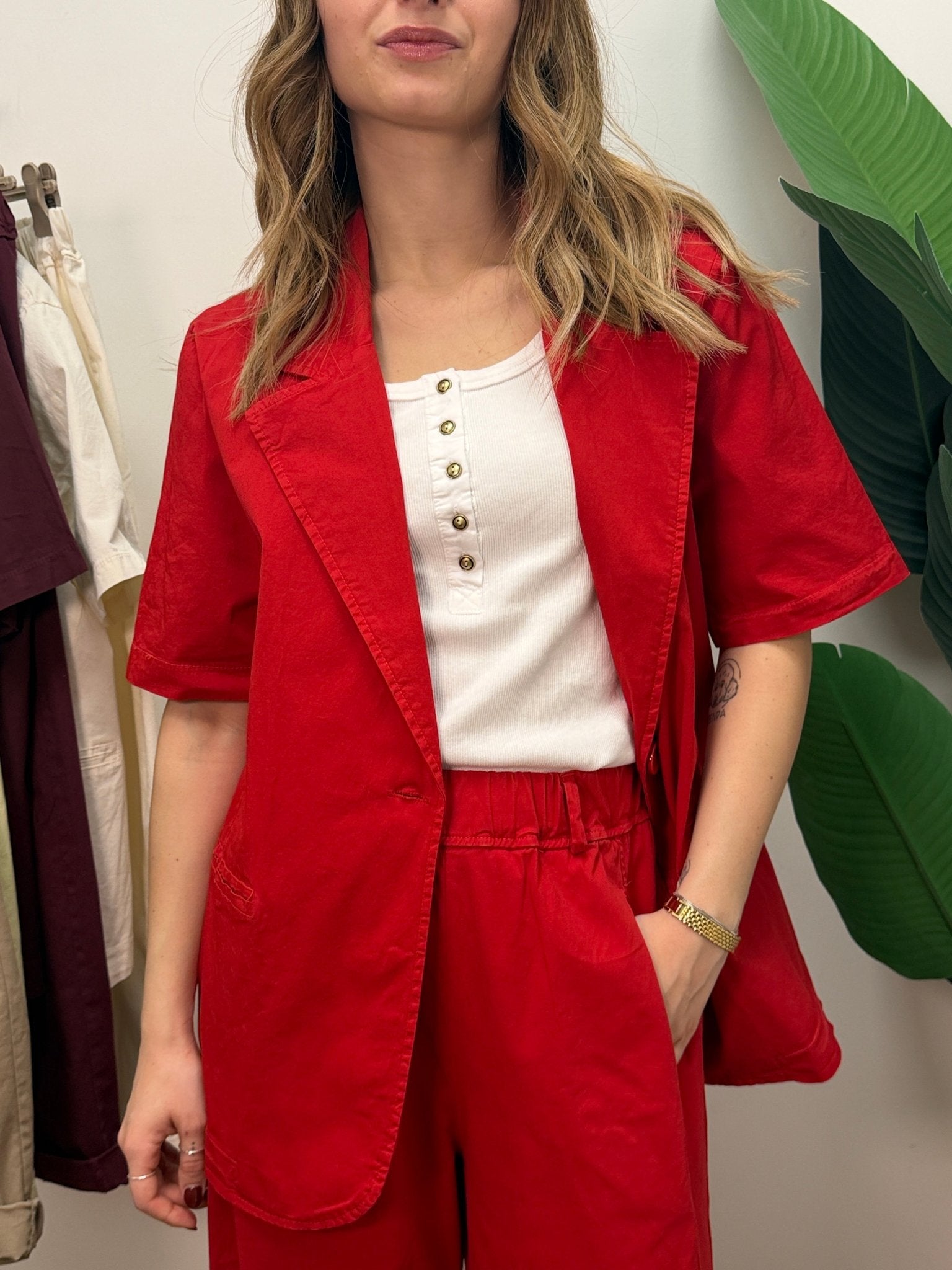 Giacca mezza manica in cotone MyD x GiuGió - GiuGiò | Shop online