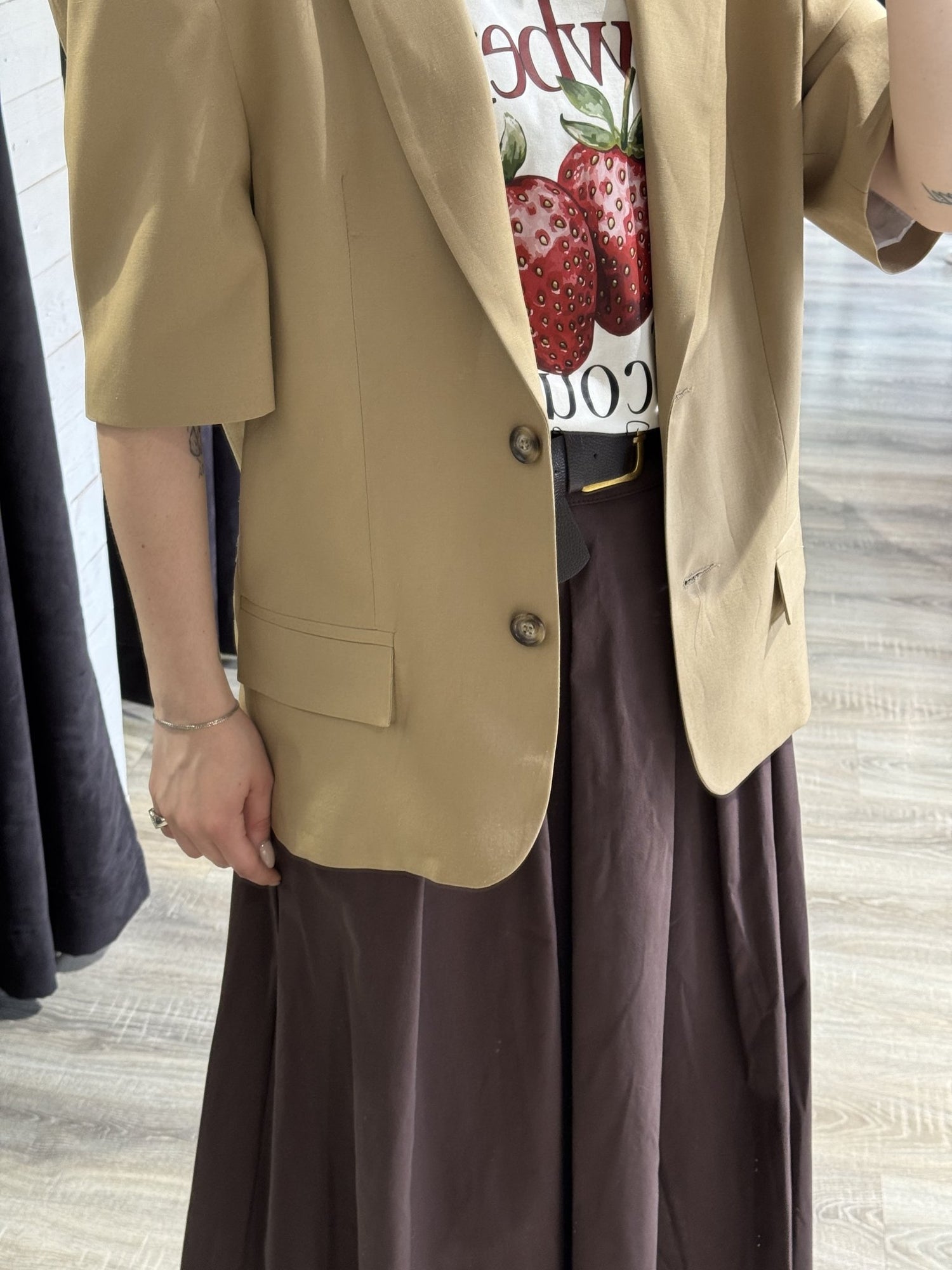 Giacca mezza manica monopetto maxi spalla HaveOne - GiuGiò | Shop online