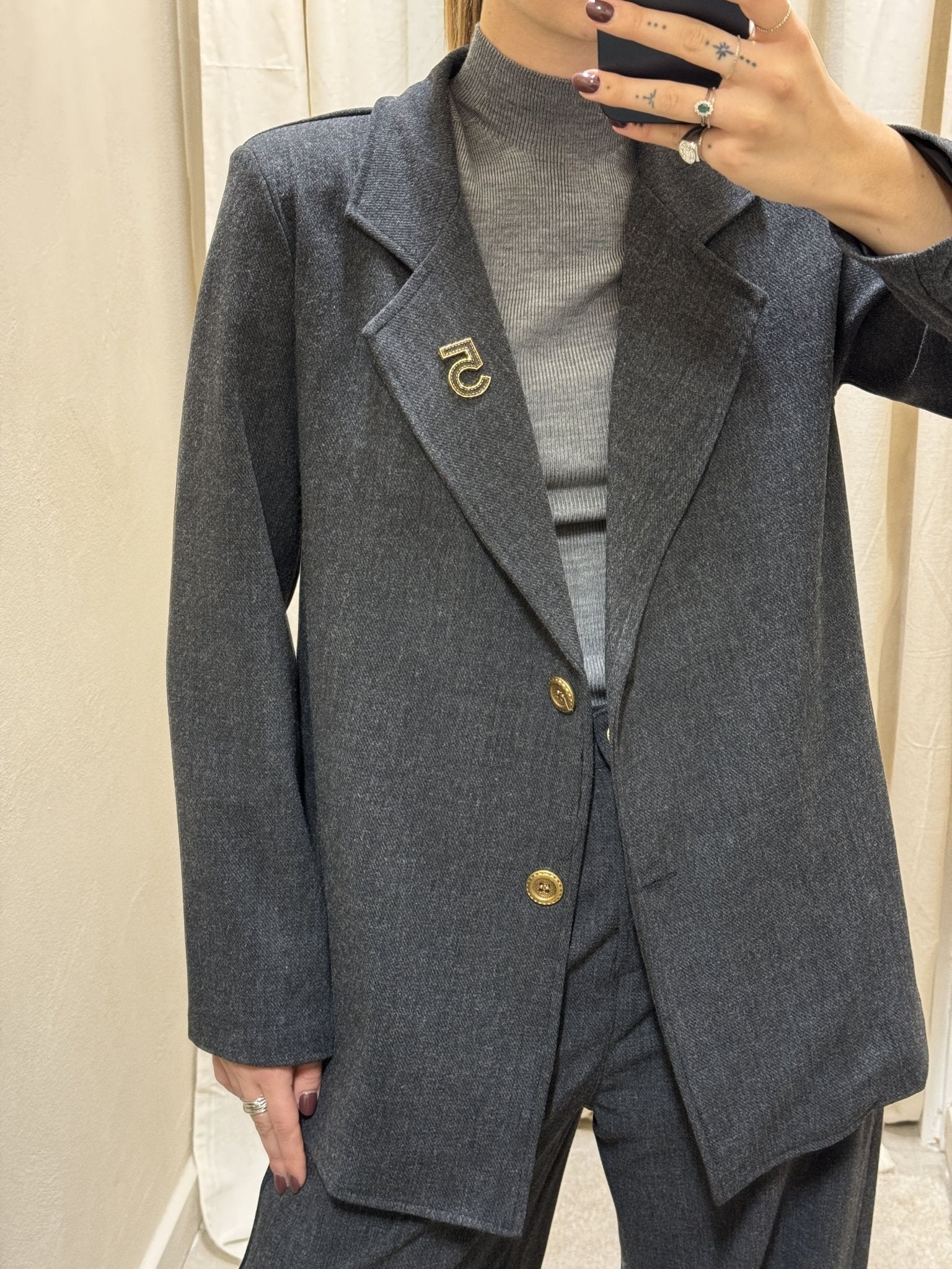 Giacca monopetto con spille MyD - GiuGiò | Shop online