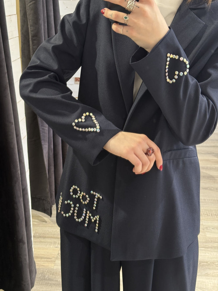 Giacca monopetto con strass TOO MUCH Susy Mix - GiuGiò | Shop online