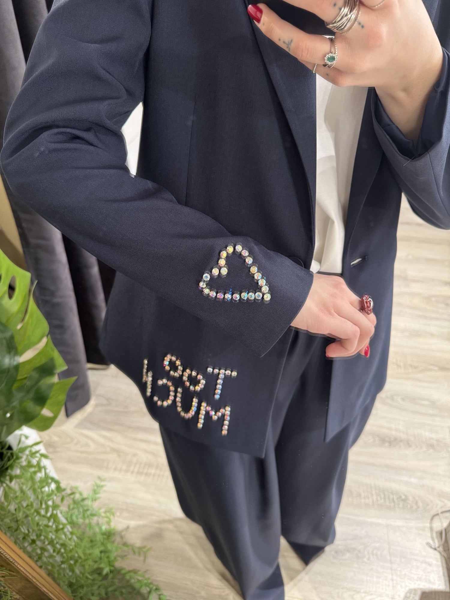 Giacca monopetto con strass TOO MUCH Susy Mix - GiuGiò | Shop online