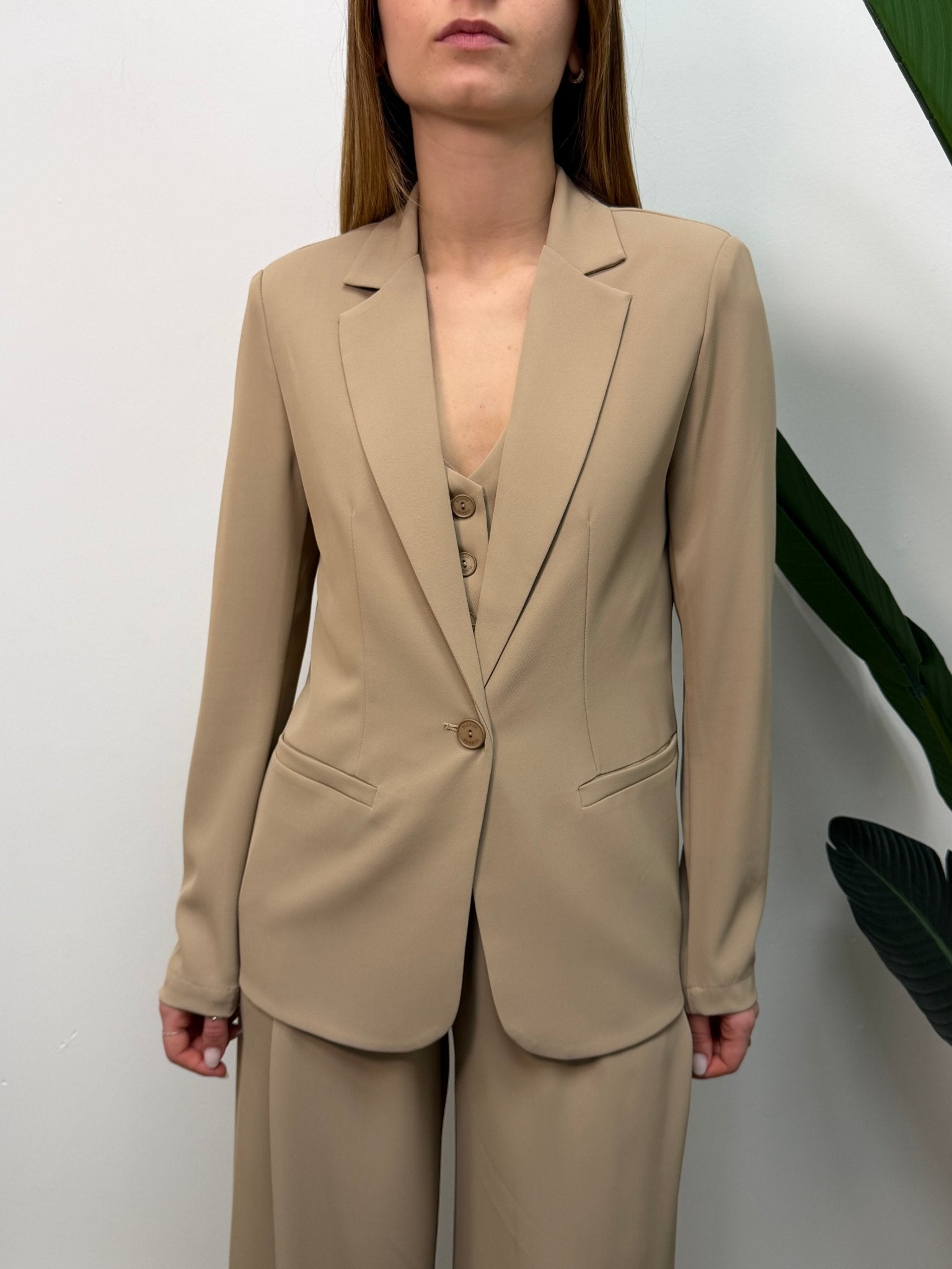 Giacca monopetto in cady taglio dritto Please - GiuGiò | Shop online