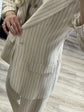 Giacca over gessata con spilla Susy Mix - GiuGiò | Shop online