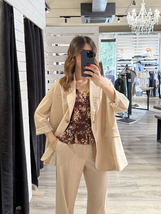 Giacca over in viscosa con spilla Tensione In - GiuGiò | Shop online