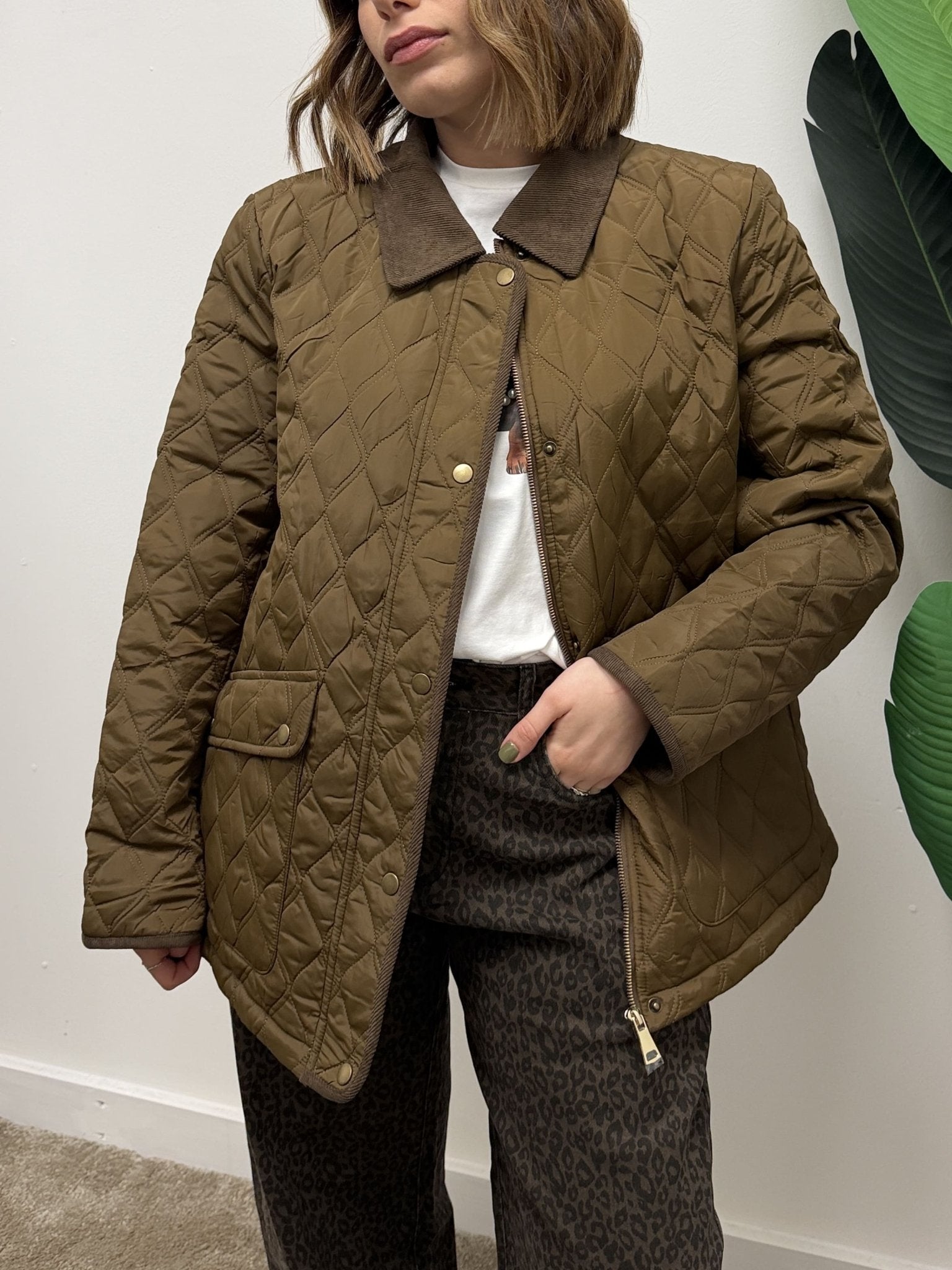 Giacca over trapuntata colletto in velluto MyD - GiuGiò | Shop online