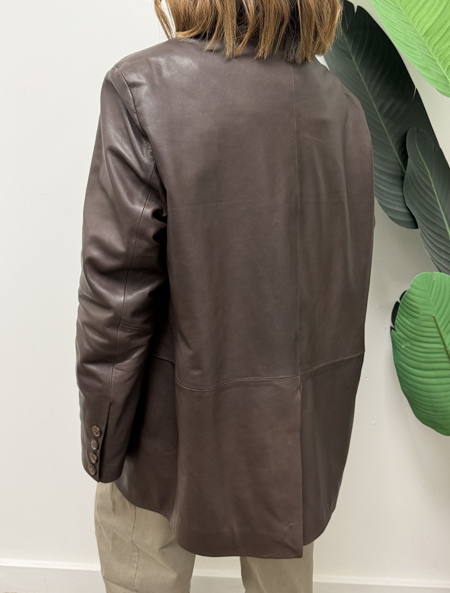 Giacca oversize in vera pelle MyD - GiuGiò | Shop online