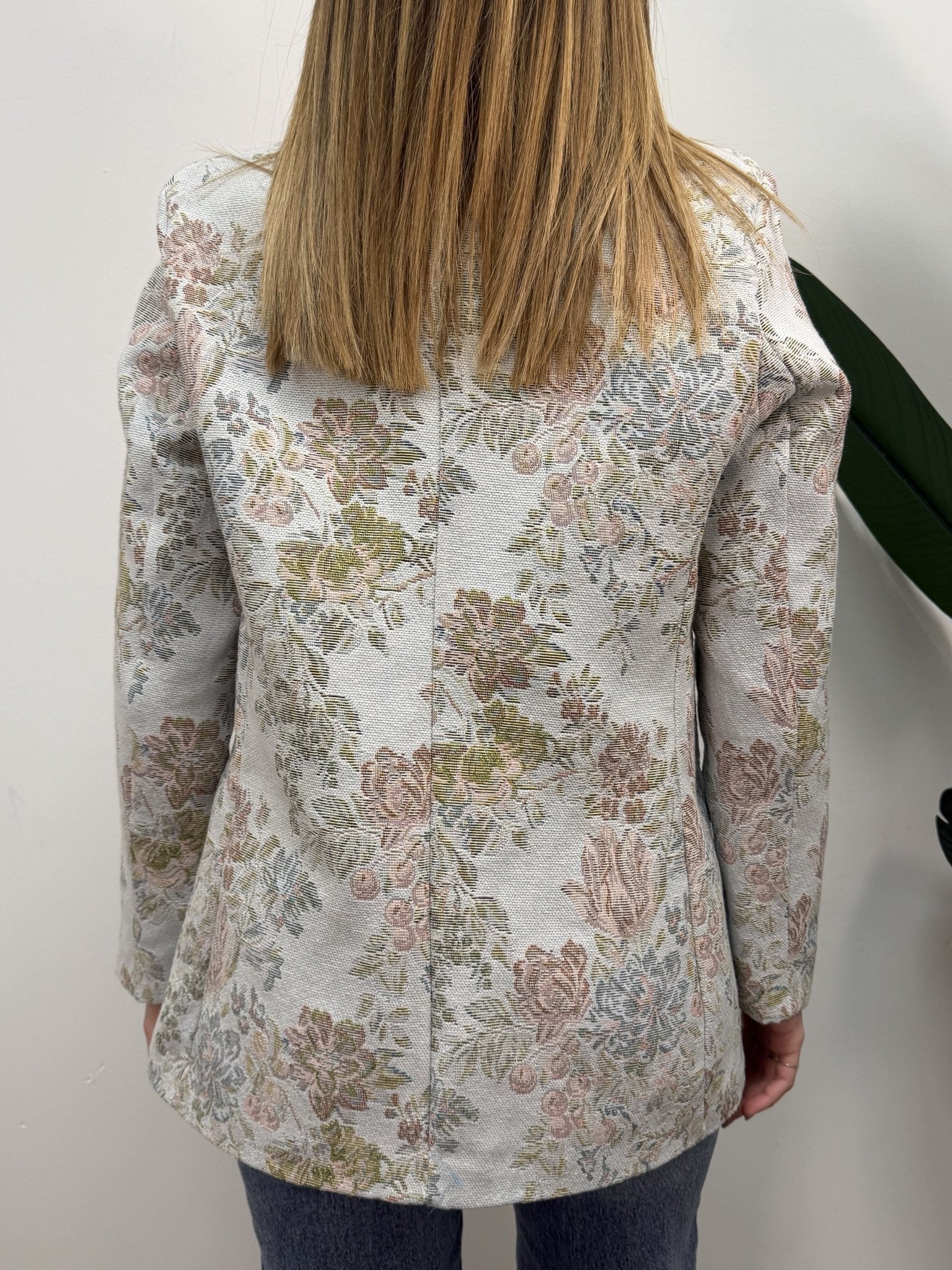 Giacca tessuto jacquard floreale MyD - GiuGiò | Shop online