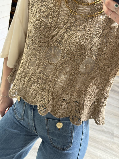 Gilet canotta in crochet Tensione In - GiuGiò | Shop online