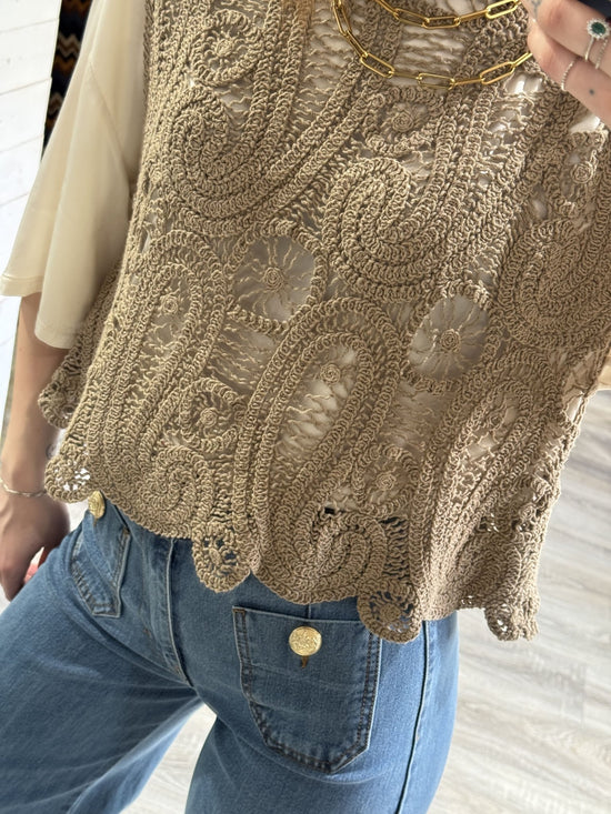 Gilet canotta in crochet Tensione In - GiuGiò | Shop online