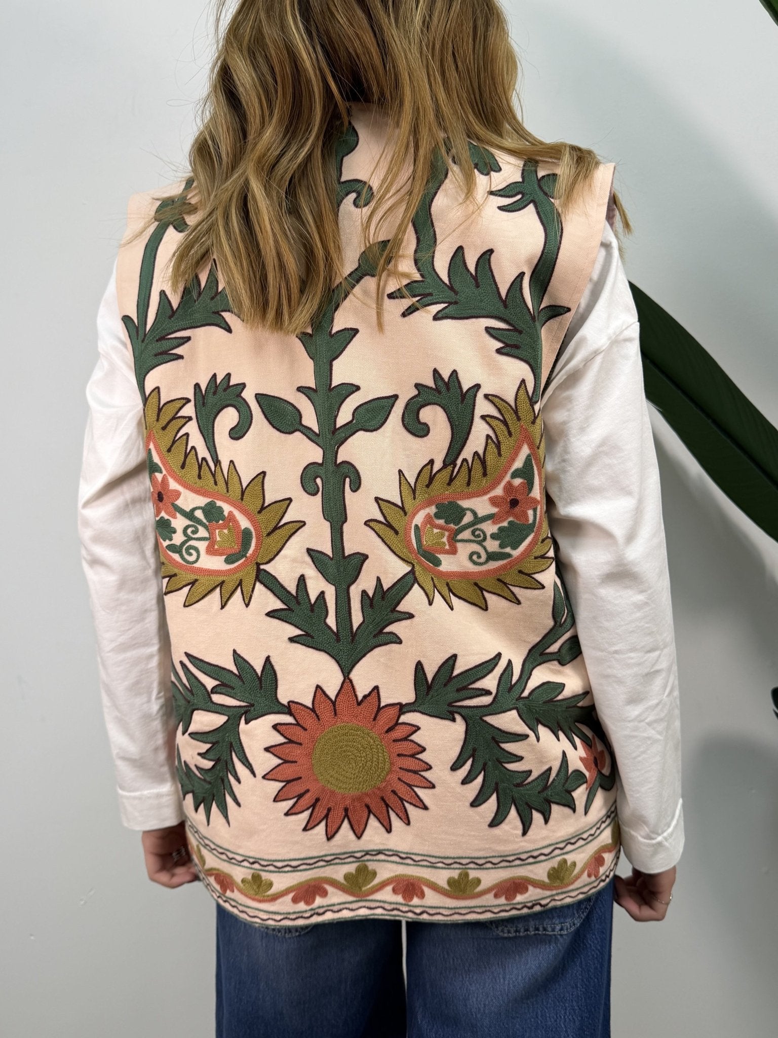 Gilet in cotone con ricami Dixie - GiuGiò | Shop online