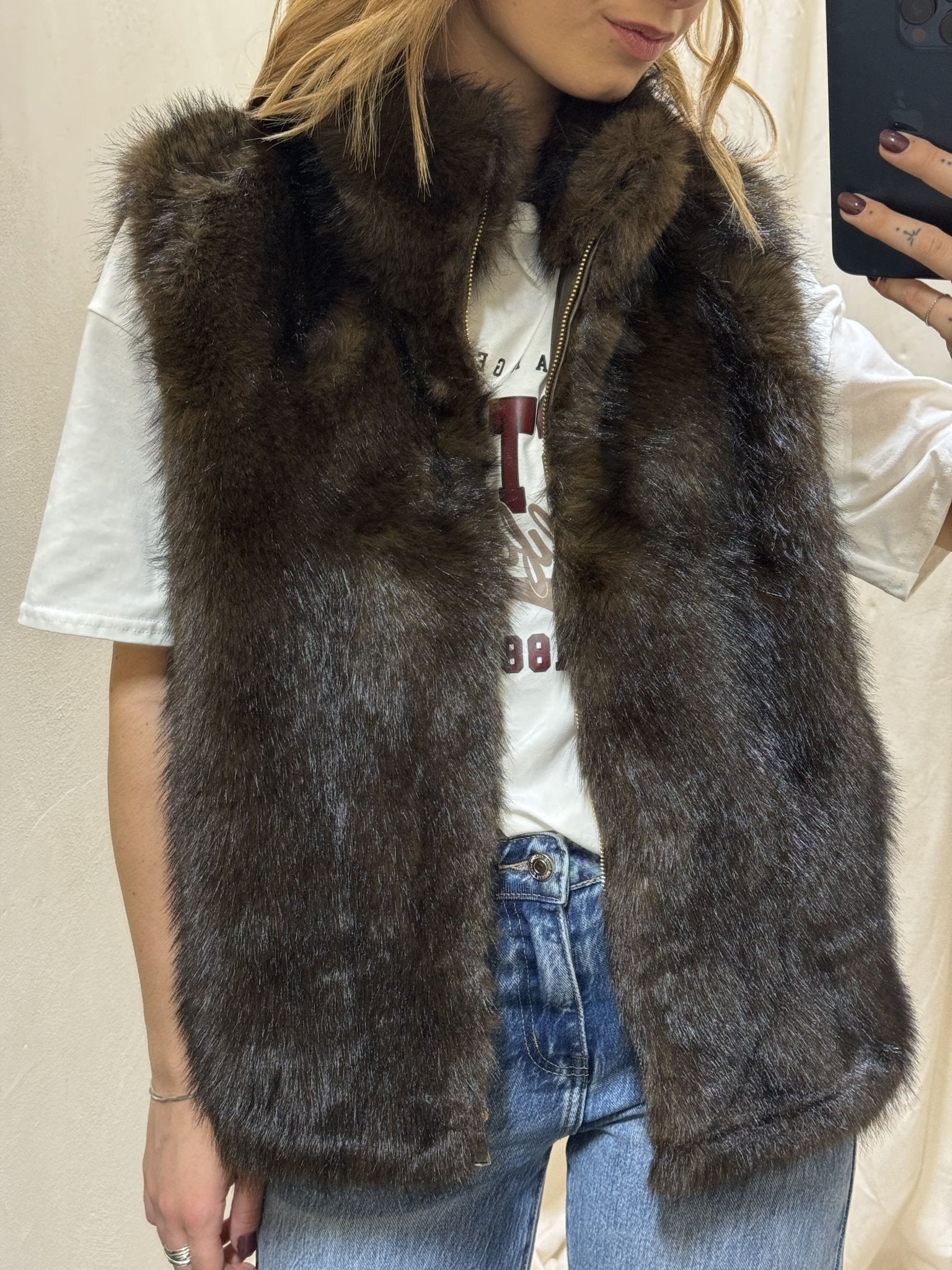 Gilet in eco pelliccia MyD - GiuGiò | Shop online