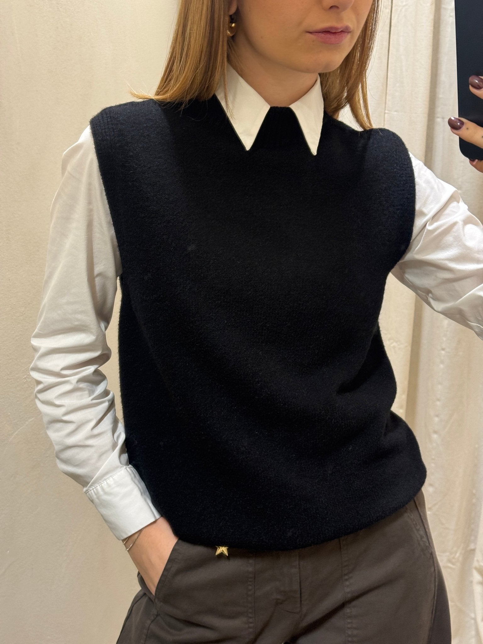 Gilet in maglia collo cratere Imperial - GiuGiò | Shop online