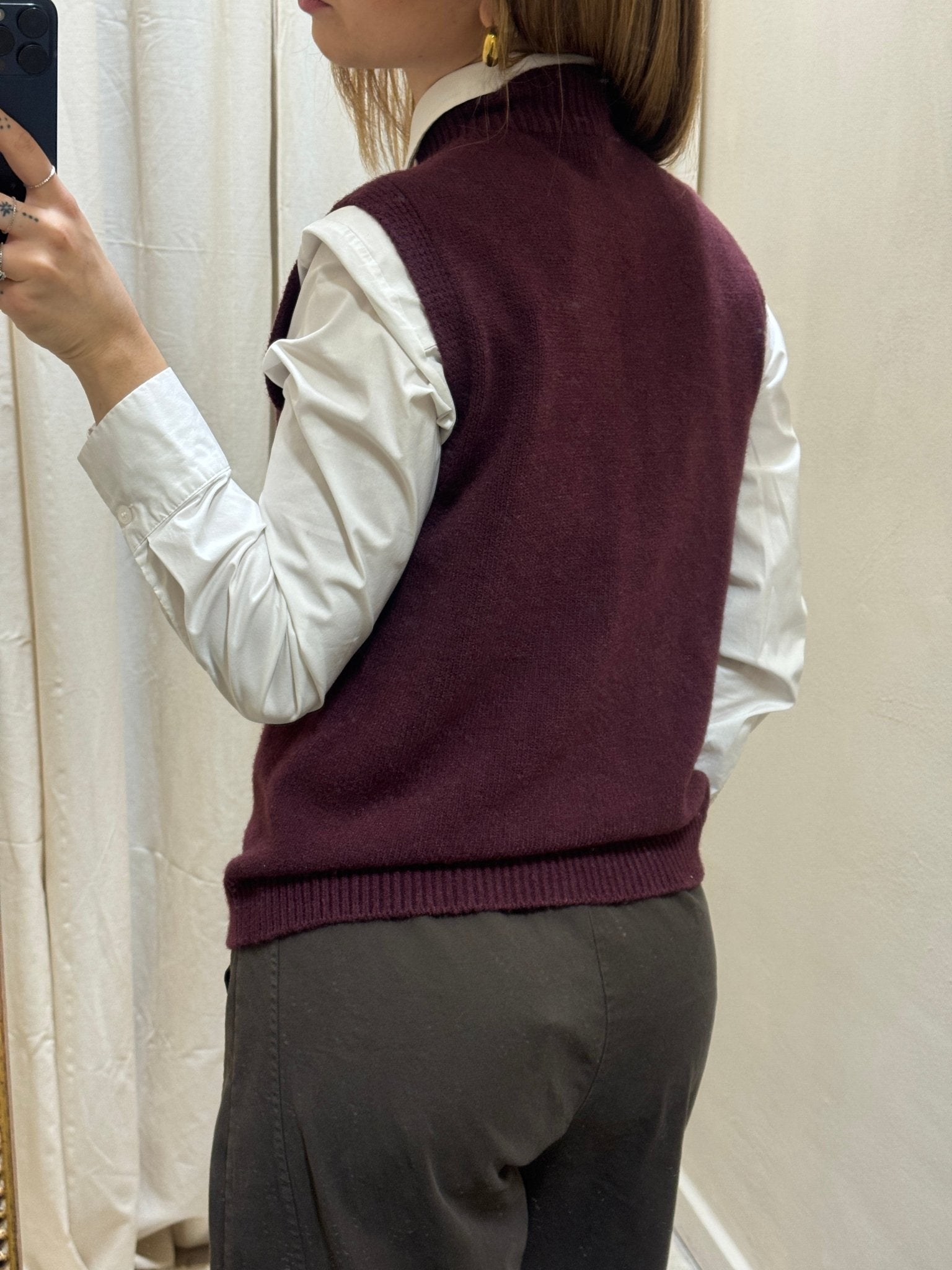 Gilet in maglia collo cratere Imperial - GiuGiò | Shop online