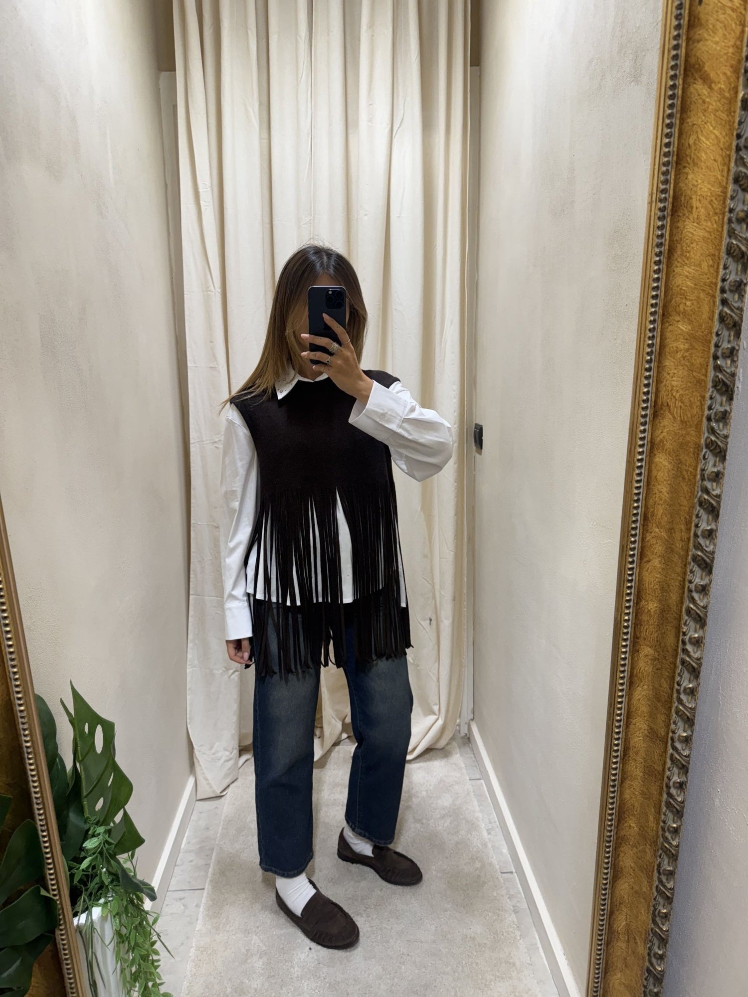 Gilet in maglia con frange lunghe Tensione In - GiuGiò | Shop online