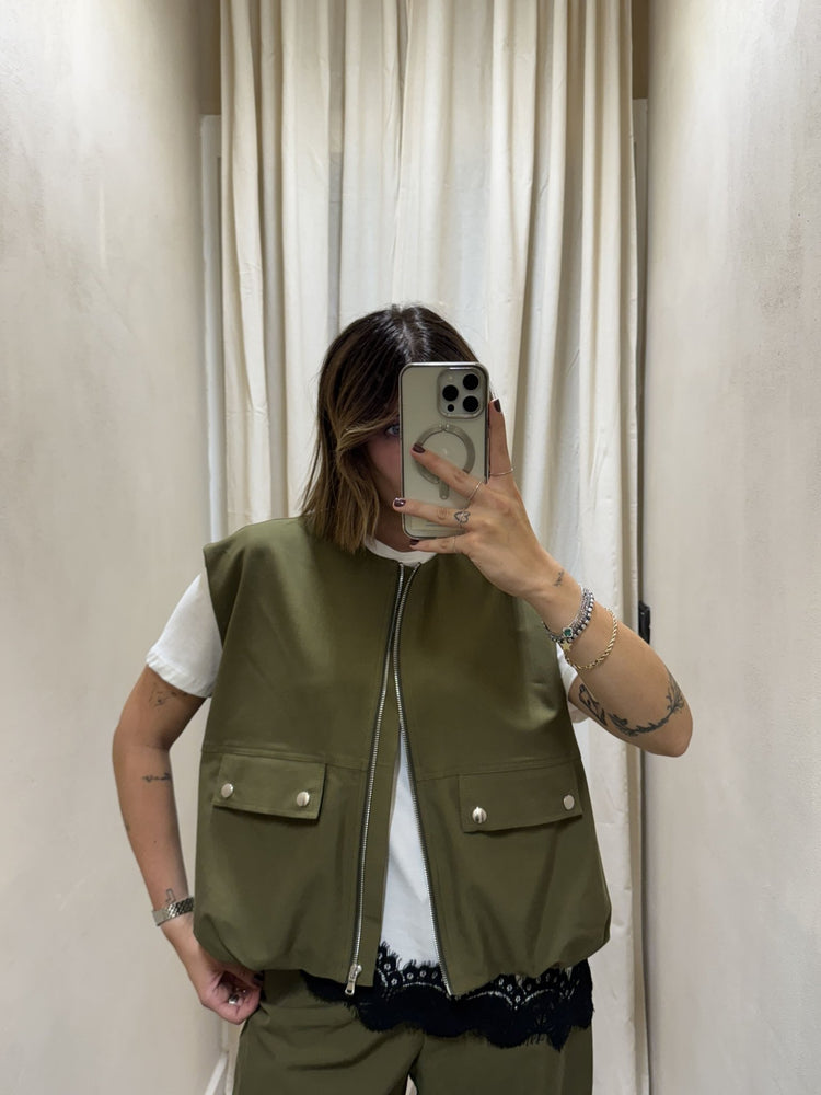 Gilet over arricciato Dixie - GiuGiò | Shop online