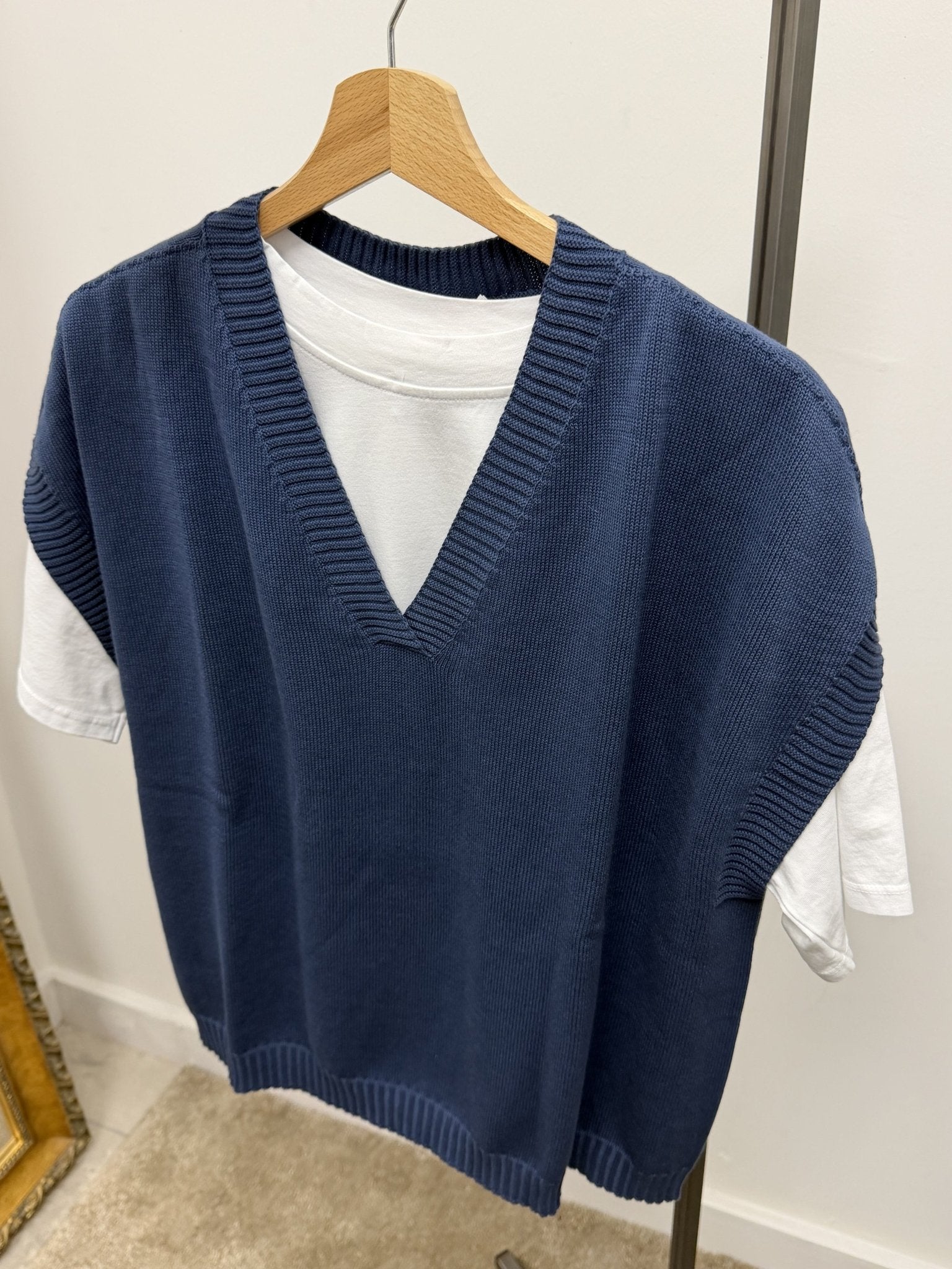 Gilet over in cotone scollo V Susy Mix - GiuGiò | Shop online