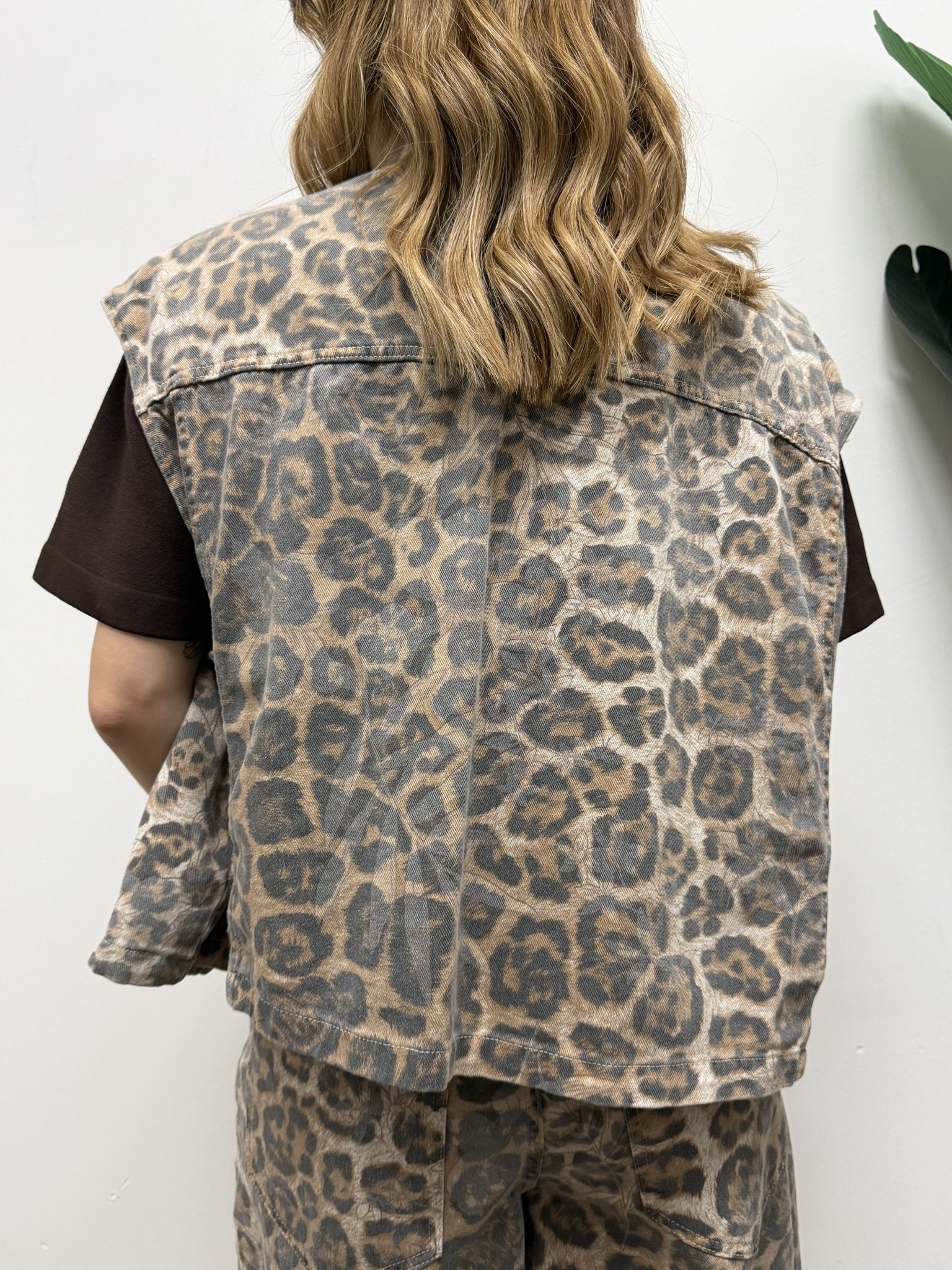 Gilet over in denim maculato Susy Mix - GiuGiò | Shop online