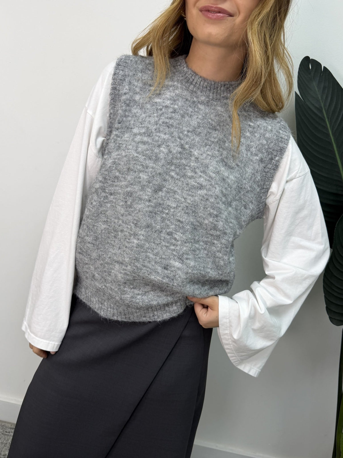 Gilet paricollo in misto lana MyD - GiuGiò | Shop online