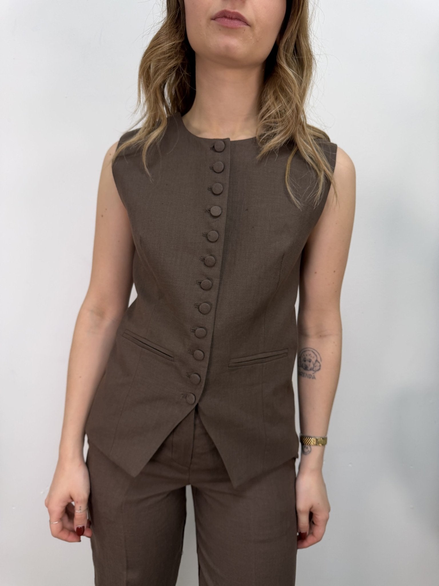 Gilet slim fit scollo giro VICOLO - GiuGiò | Shop online