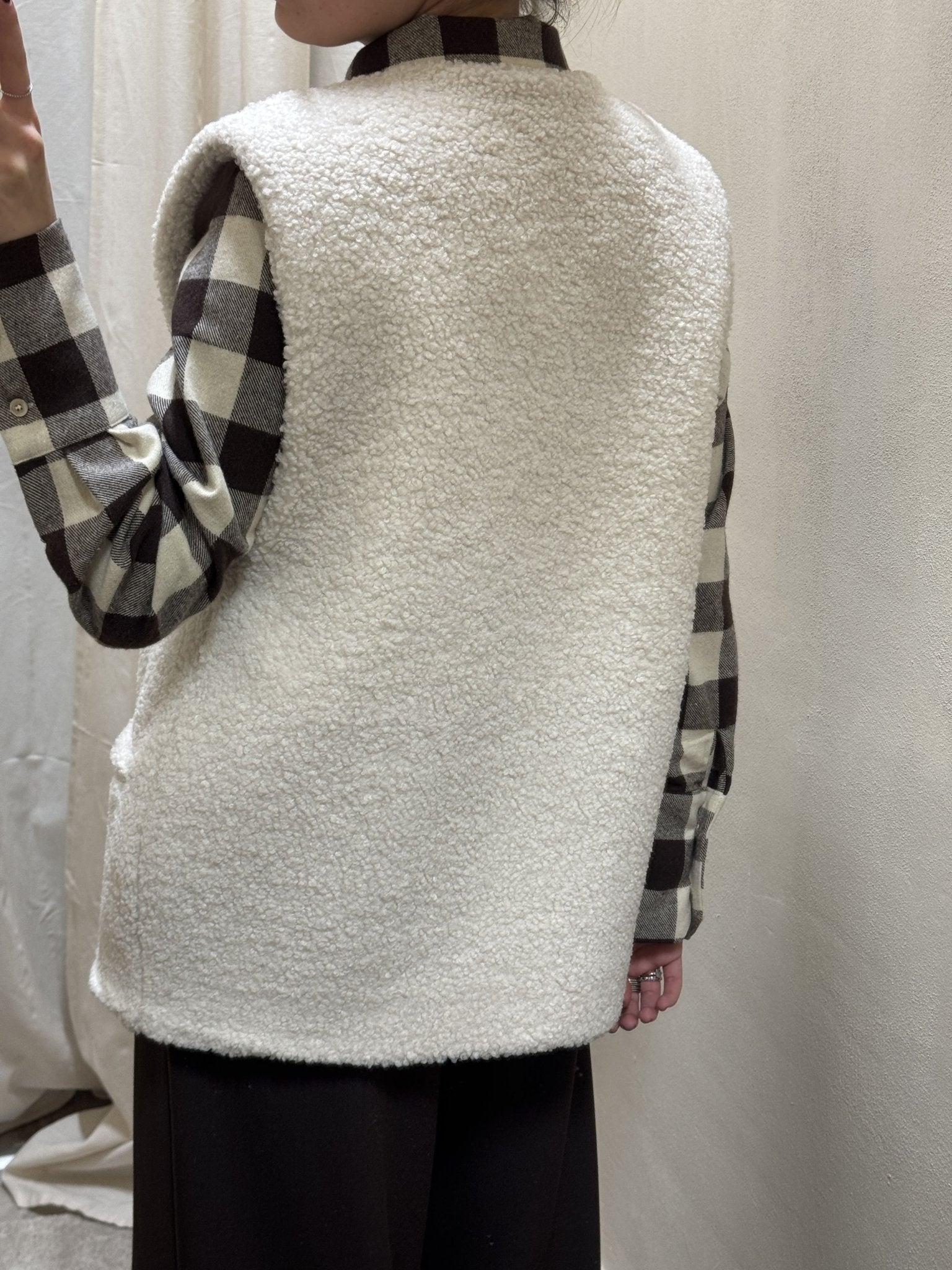 Gilet strutturato in sherpa Tensione In - GiuGiò | Shop online