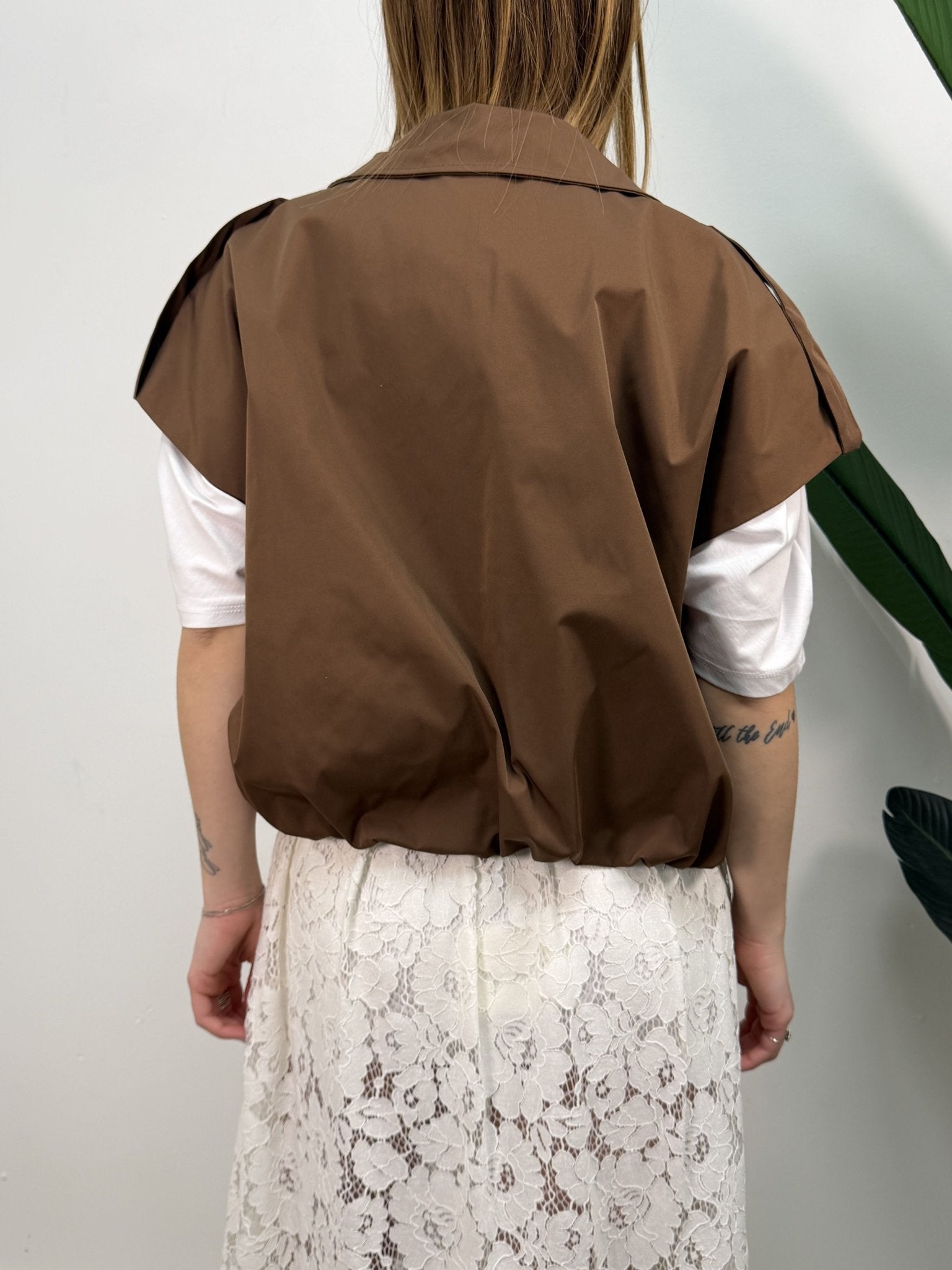 Gilet trench in nylon MyD - GiuGiò | Shop online