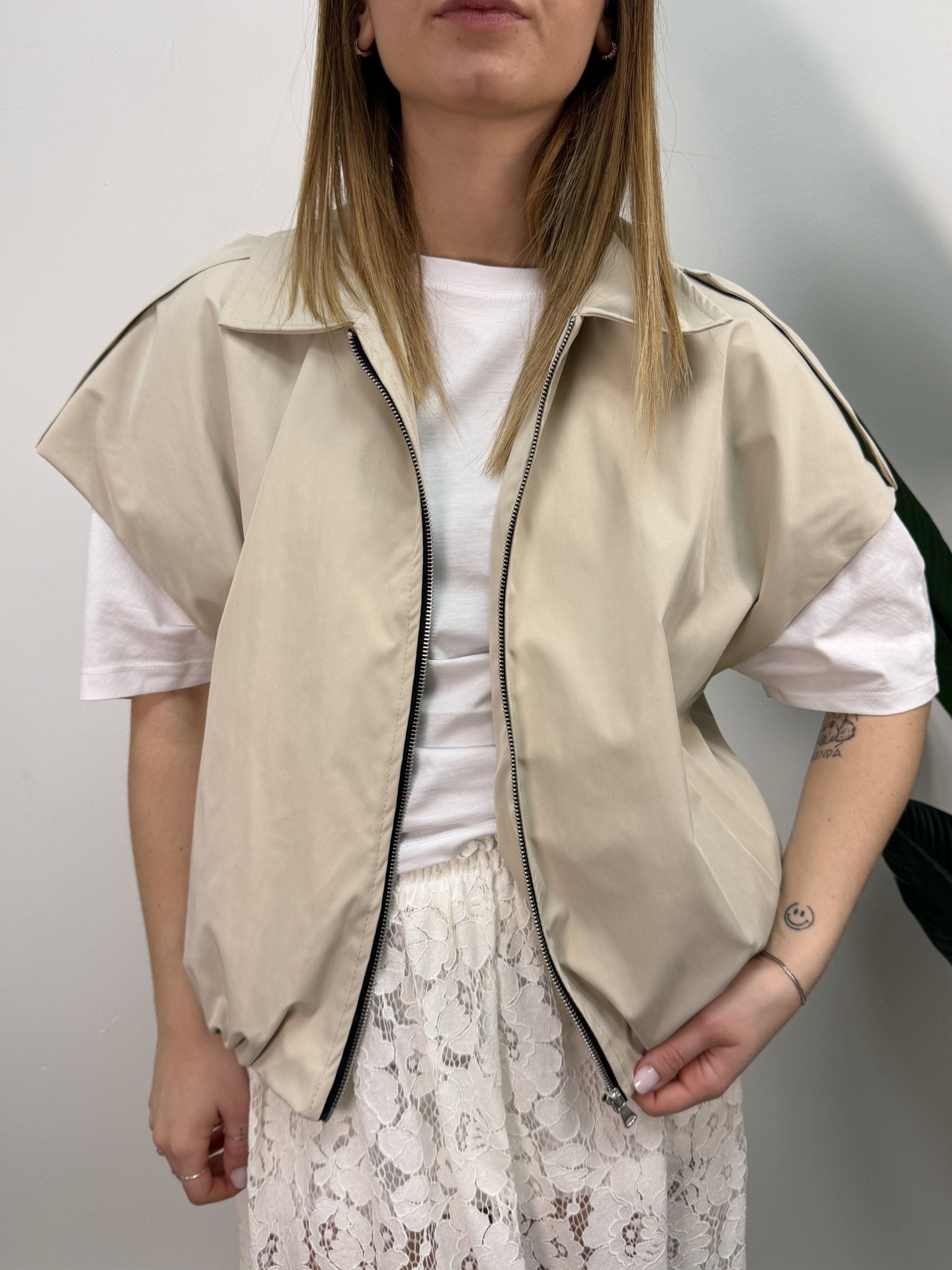Gilet trench in nylon MyD - GiuGiò | Shop online