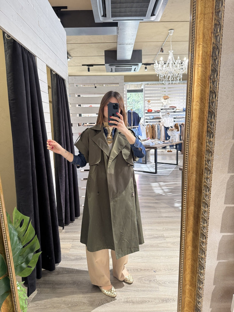 Gilet trench lungo Susy Mix - GiuGiò | Shop online