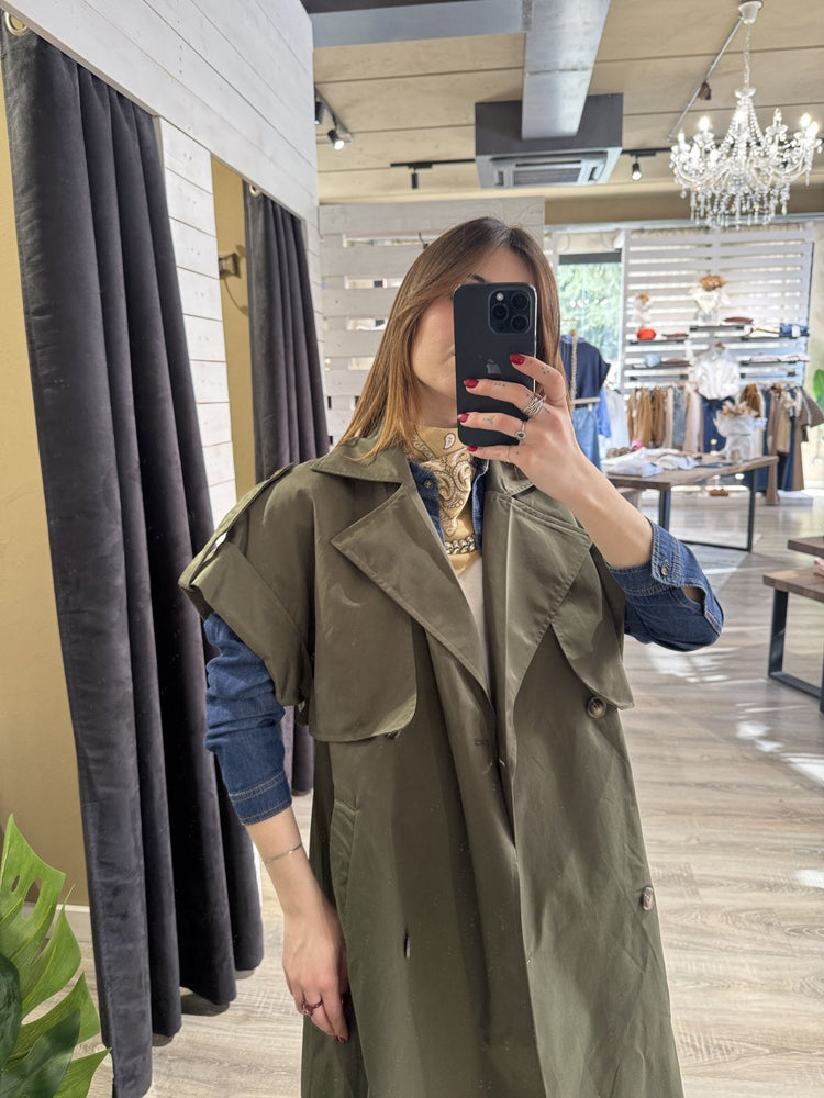 Gilet trench lungo Susy Mix - GiuGiò | Shop online