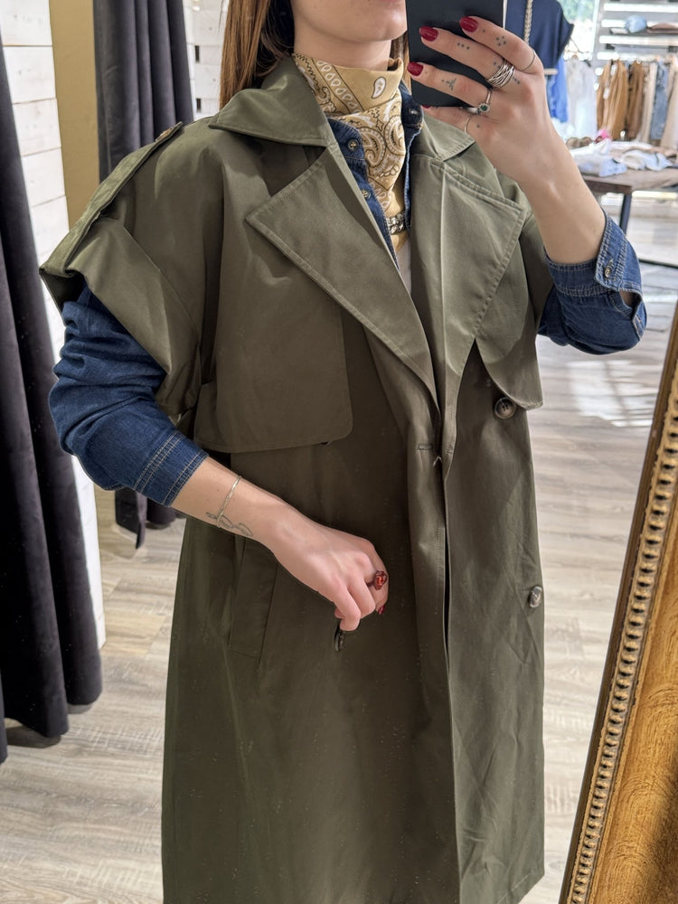 Gilet trench lungo Susy Mix - GiuGiò | Shop online