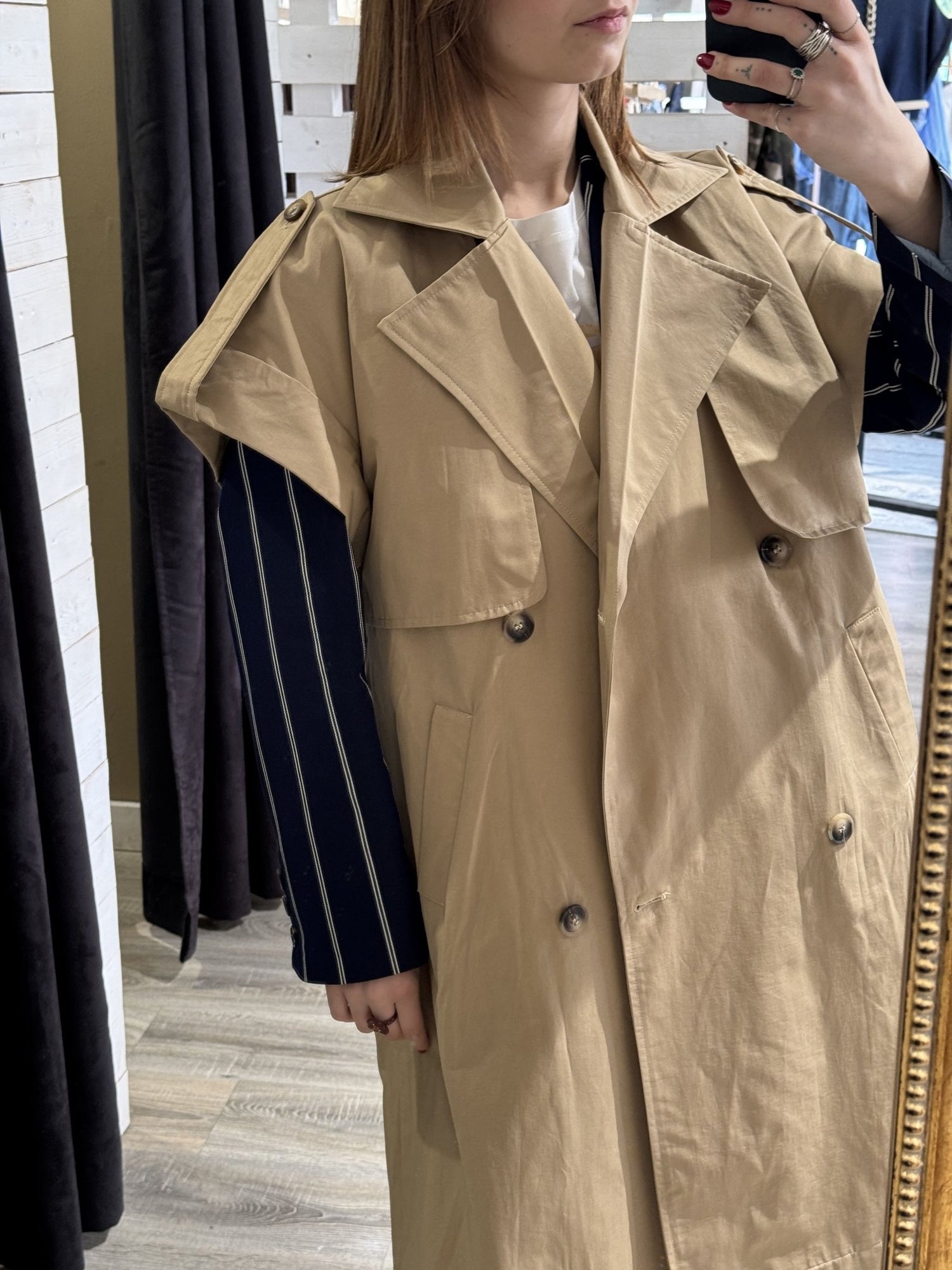 Gilet trench lungo Susy Mix - GiuGiò | Shop online
