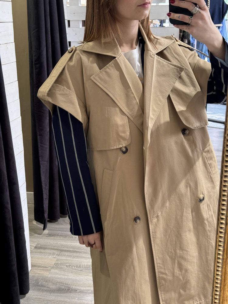 Gilet trench lungo Susy Mix - GiuGiò | Shop online