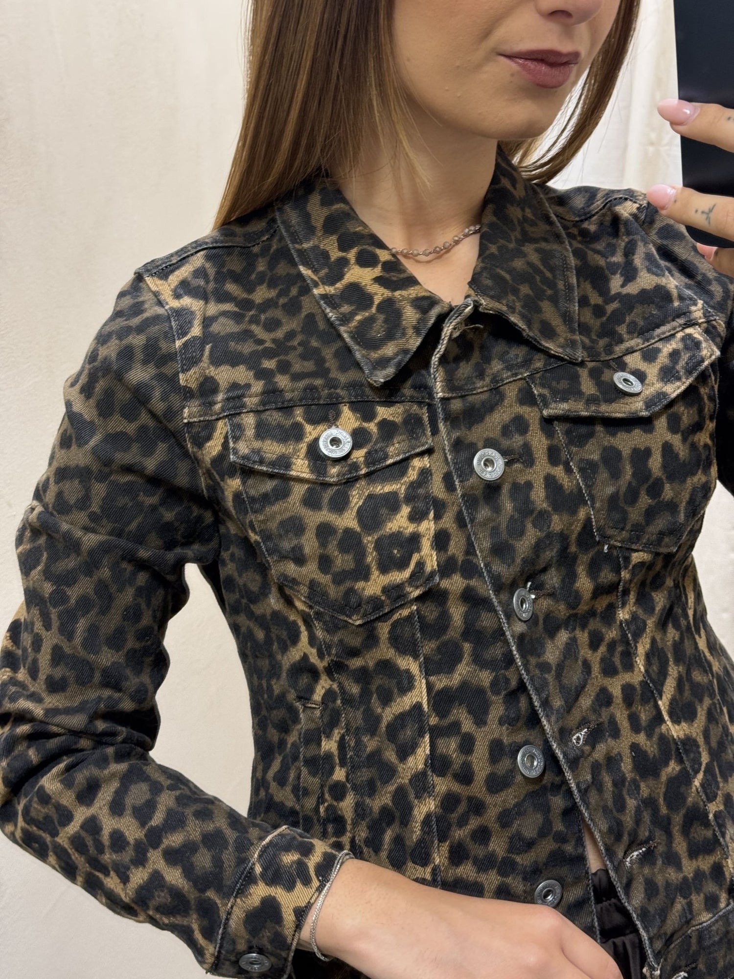 Giubbino di jeans maculato Susy Mix - GiuGiò | Shop online