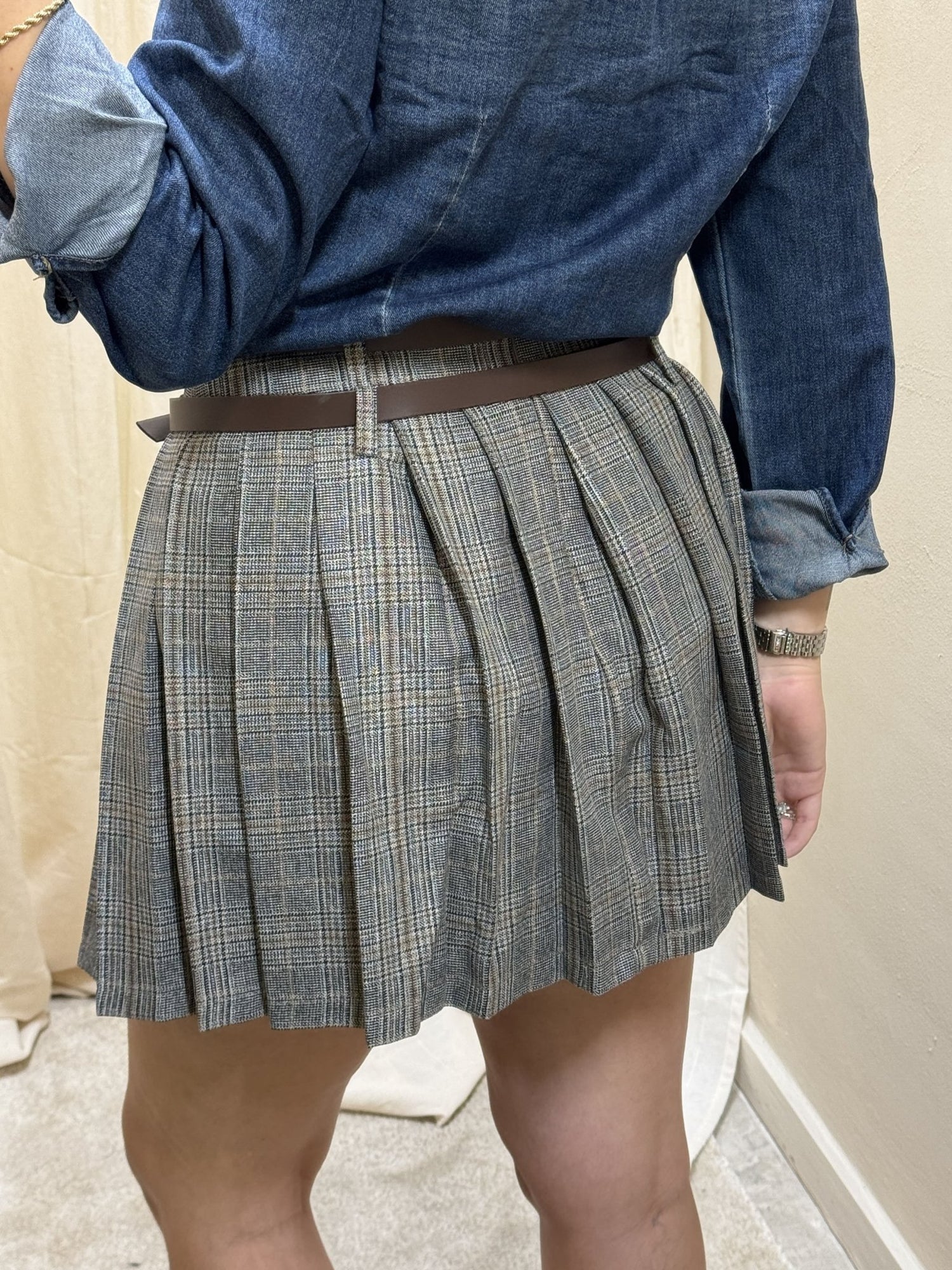 Gonna a pieghe in principe di galles BSB - GiuGiò | Shop online