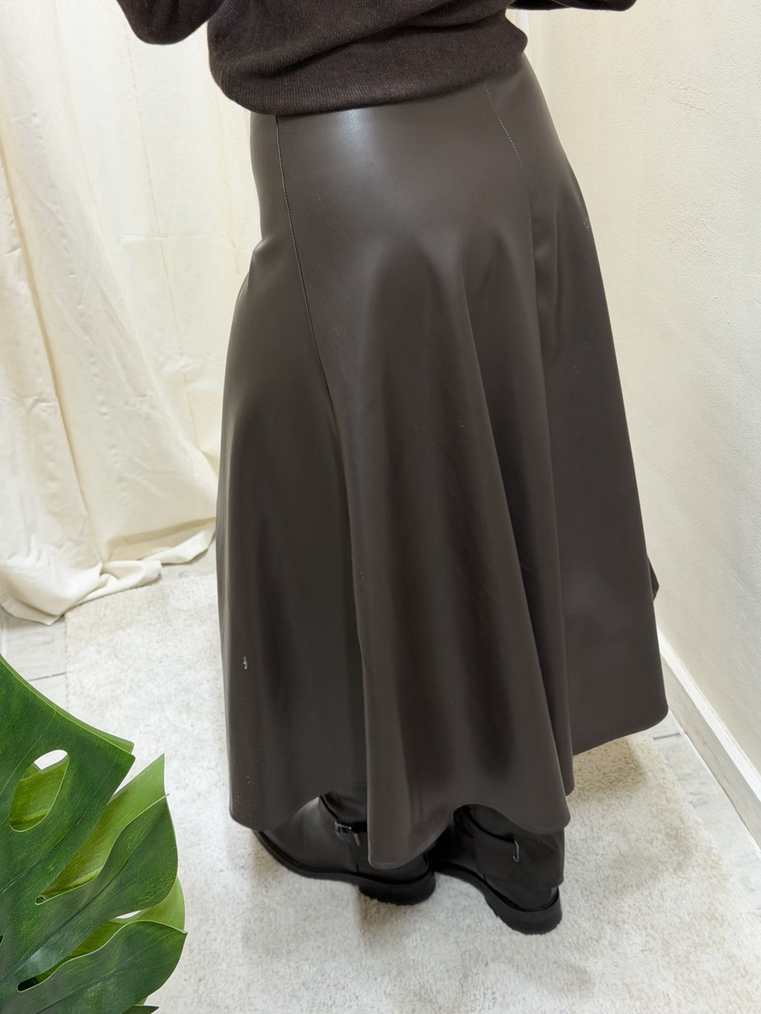 Gonna a ruota in ecopelle MyD - GiuGiò | Shop online