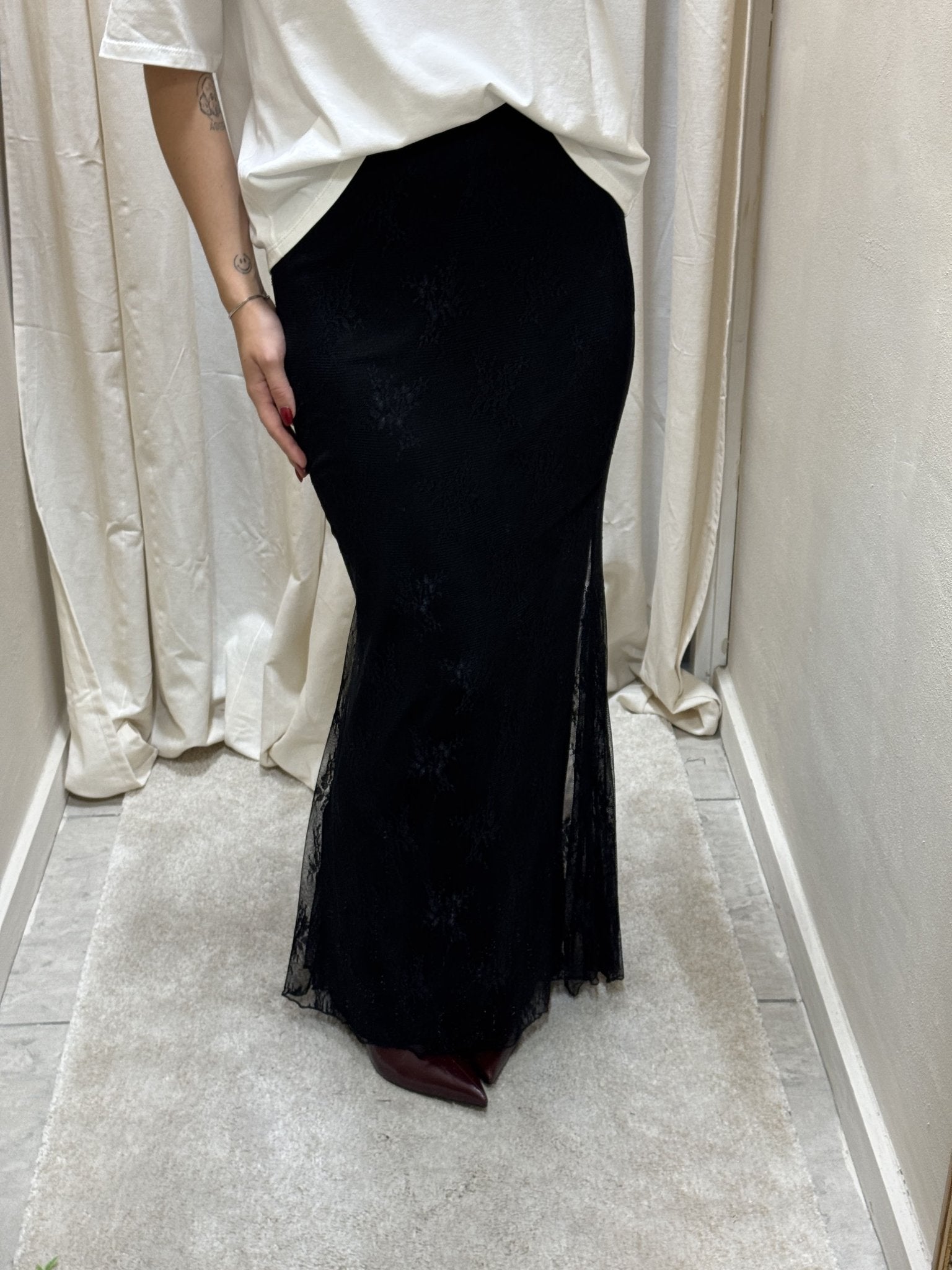 Gonna a sirena in pizzo MyD - GiuGiò | Shop online