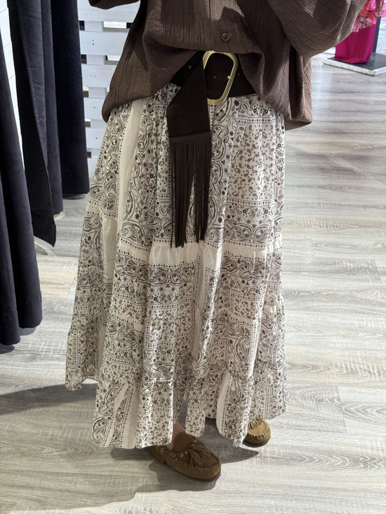 Gonna ampia stampa bandana Susy Mix - GiuGiò | Shop online