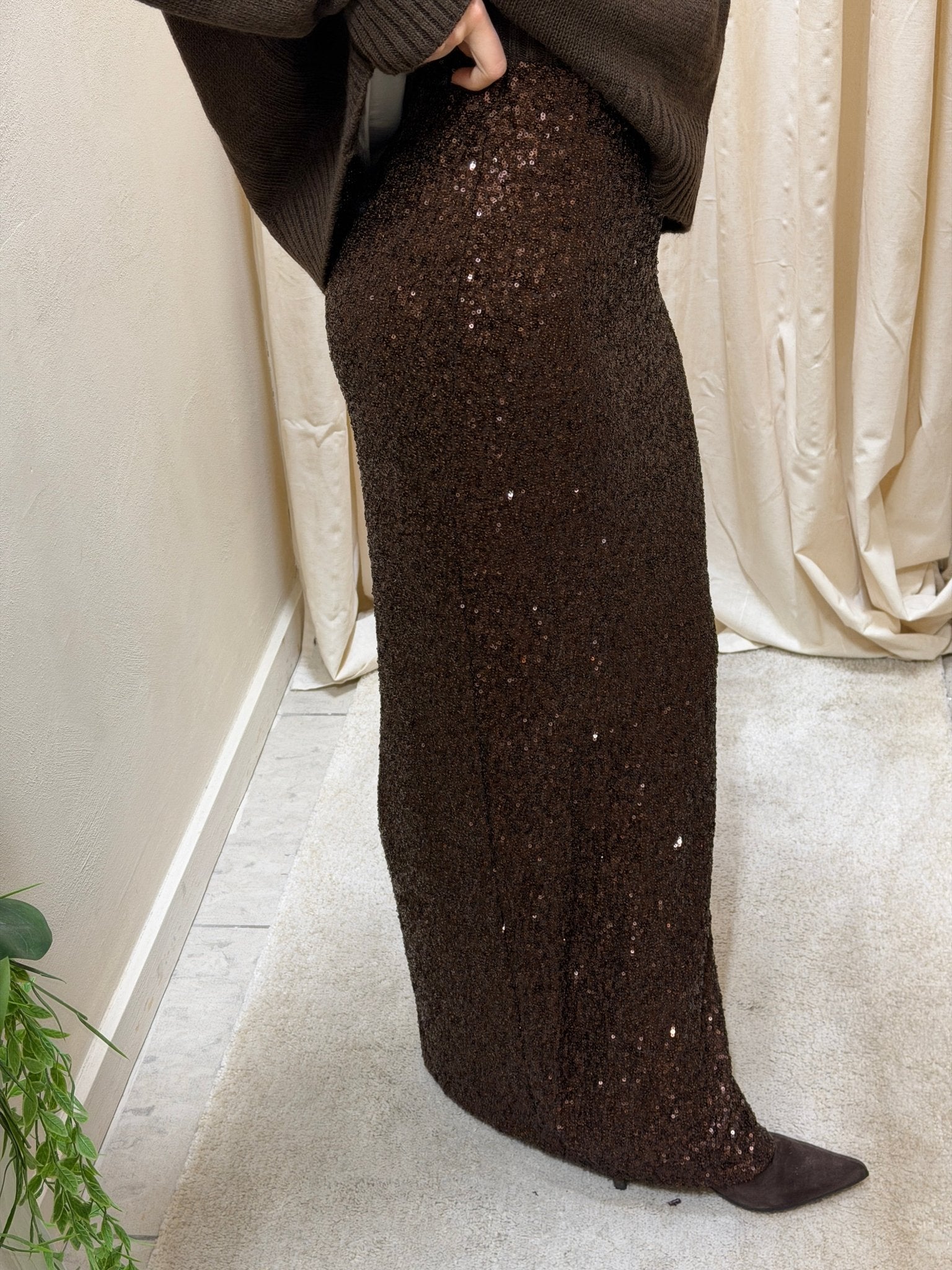 Gonna longuette micro - paillettes MyD - GiuGiò | Shop online