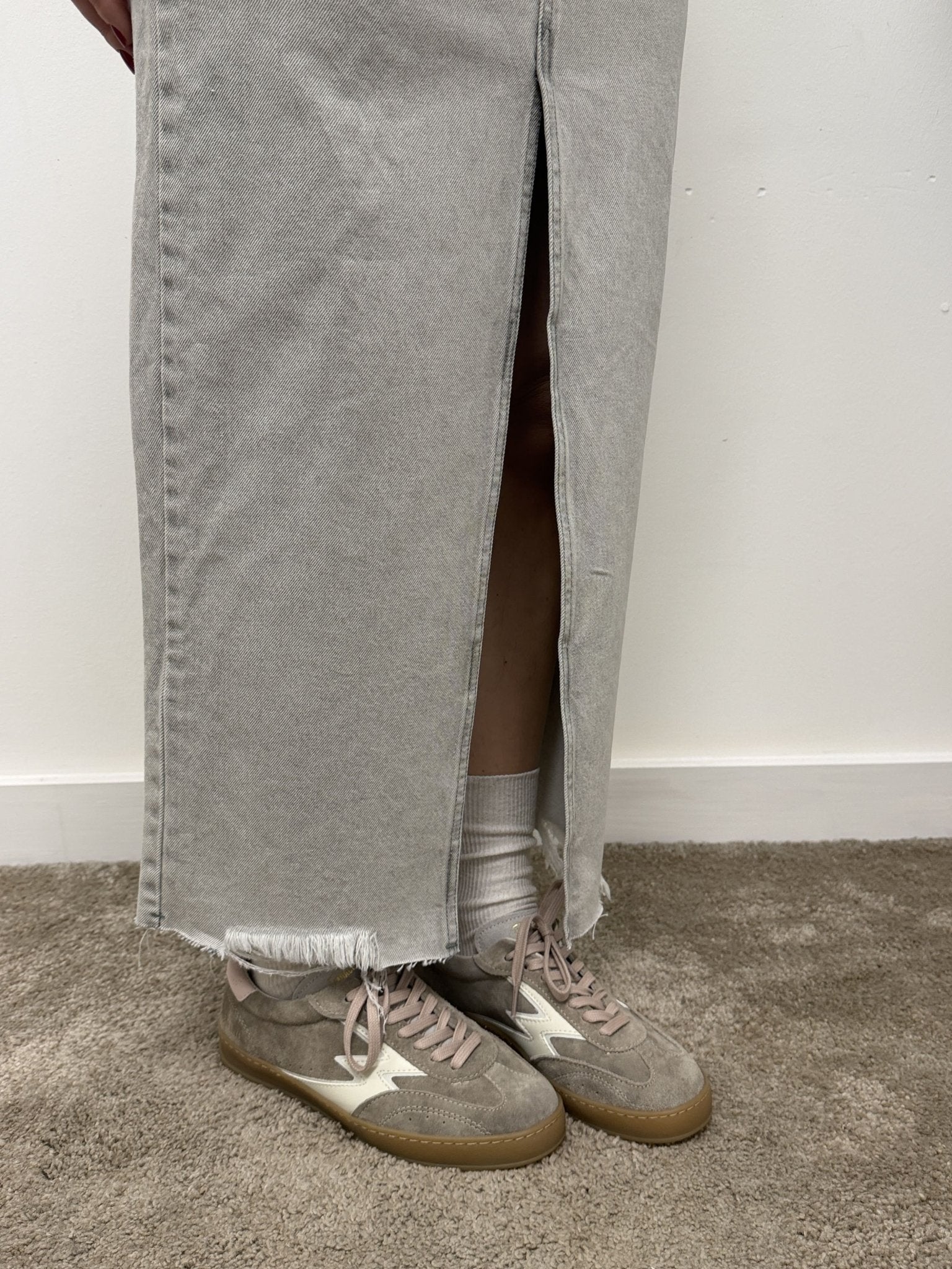 Gonna longuette mod. Ginza in denim HaveOne - GiuGiò | Shop online