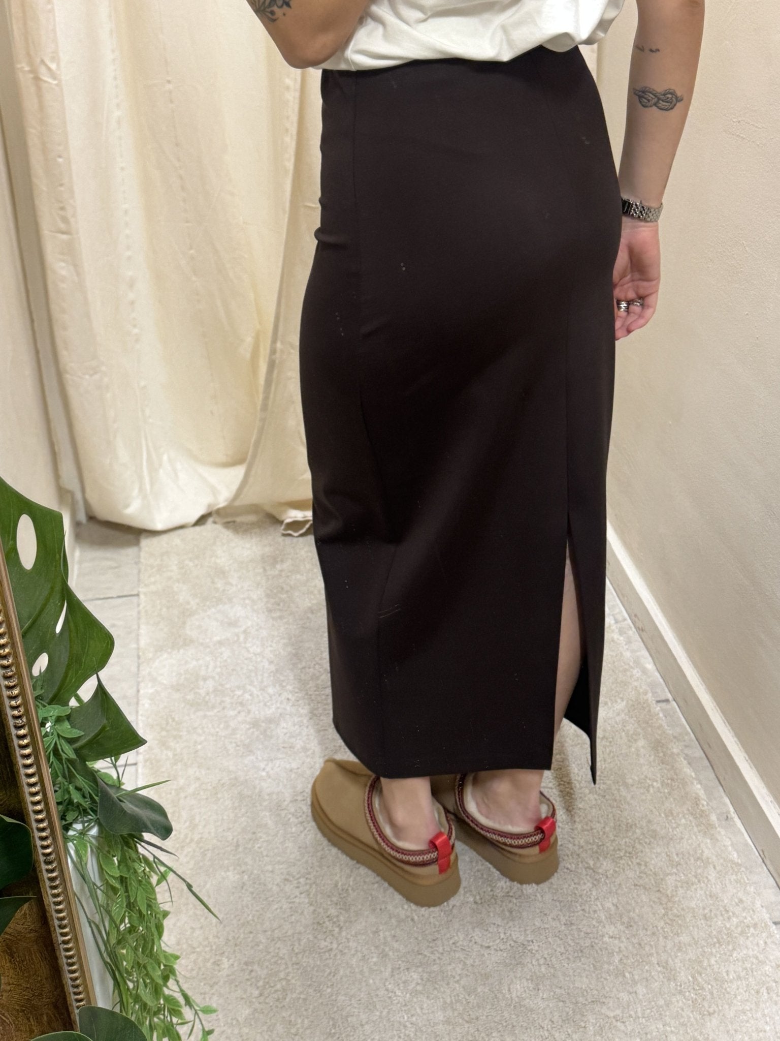 Gonna lunga a matita in punto milano Tensione In - GiuGiò | Shop online