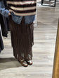 Gonna lunga con frange SusyMix - GiuGiò | Shop online